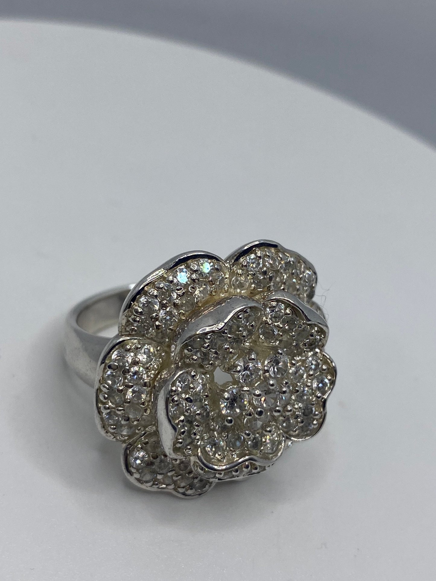 Vintage Rose 925 Sterling Silver Ring