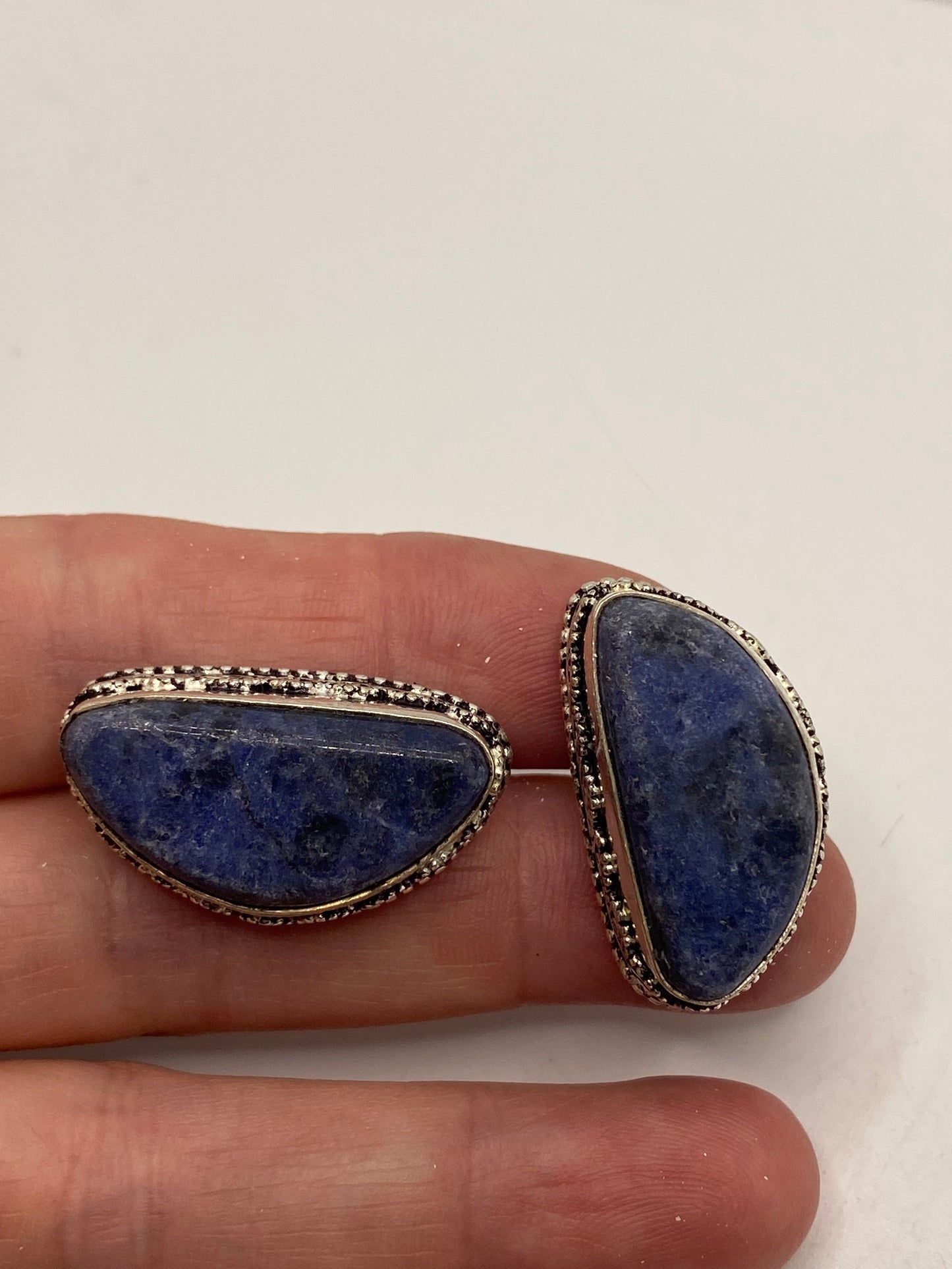 Vintage Blue Lapis Lazuli Cuff Links