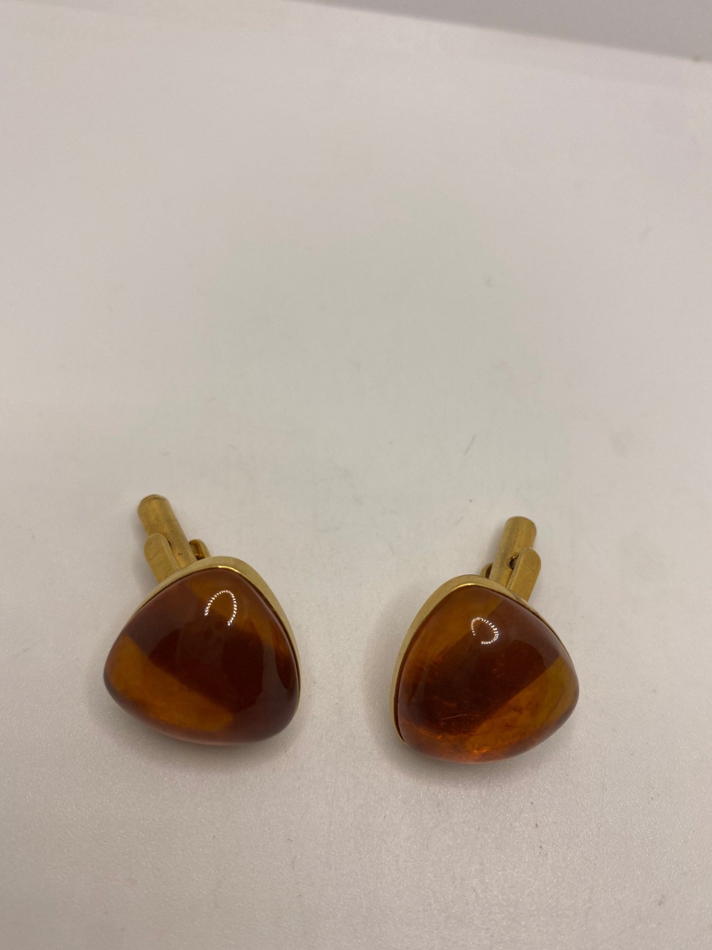 Vintage Baltic Amber Cuff Links