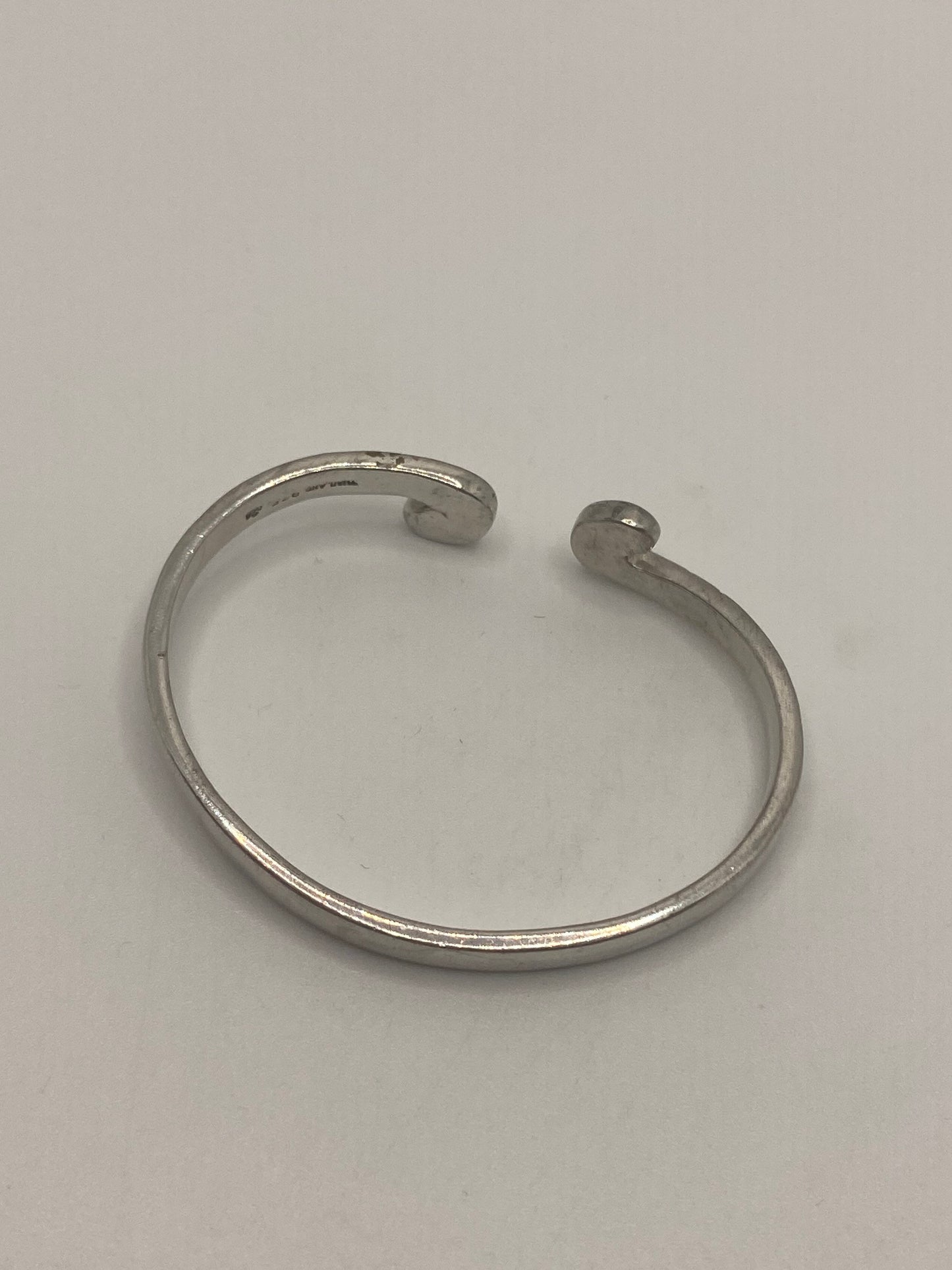 Vintage Bangle Spoon Baby Bracelet 925 Sterling Silver