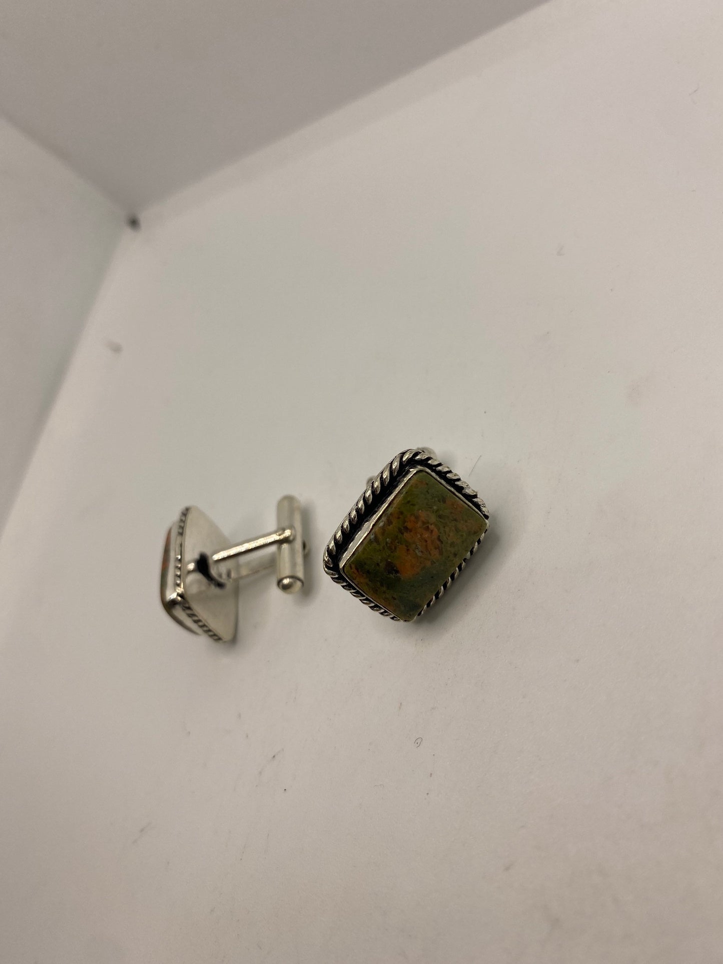 Vintage Green Unikcyte Cuff Links