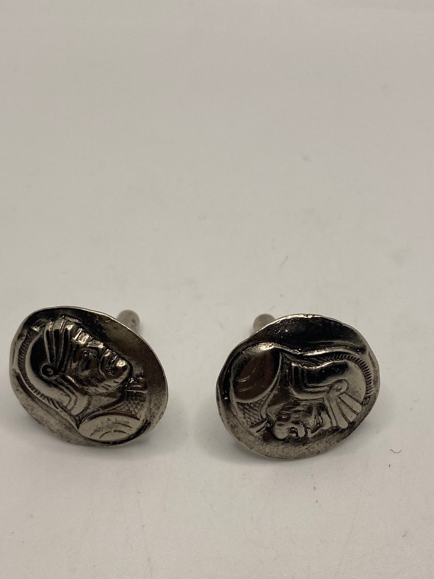 Vintage Coin Cuff Links 925 Sterling Silver