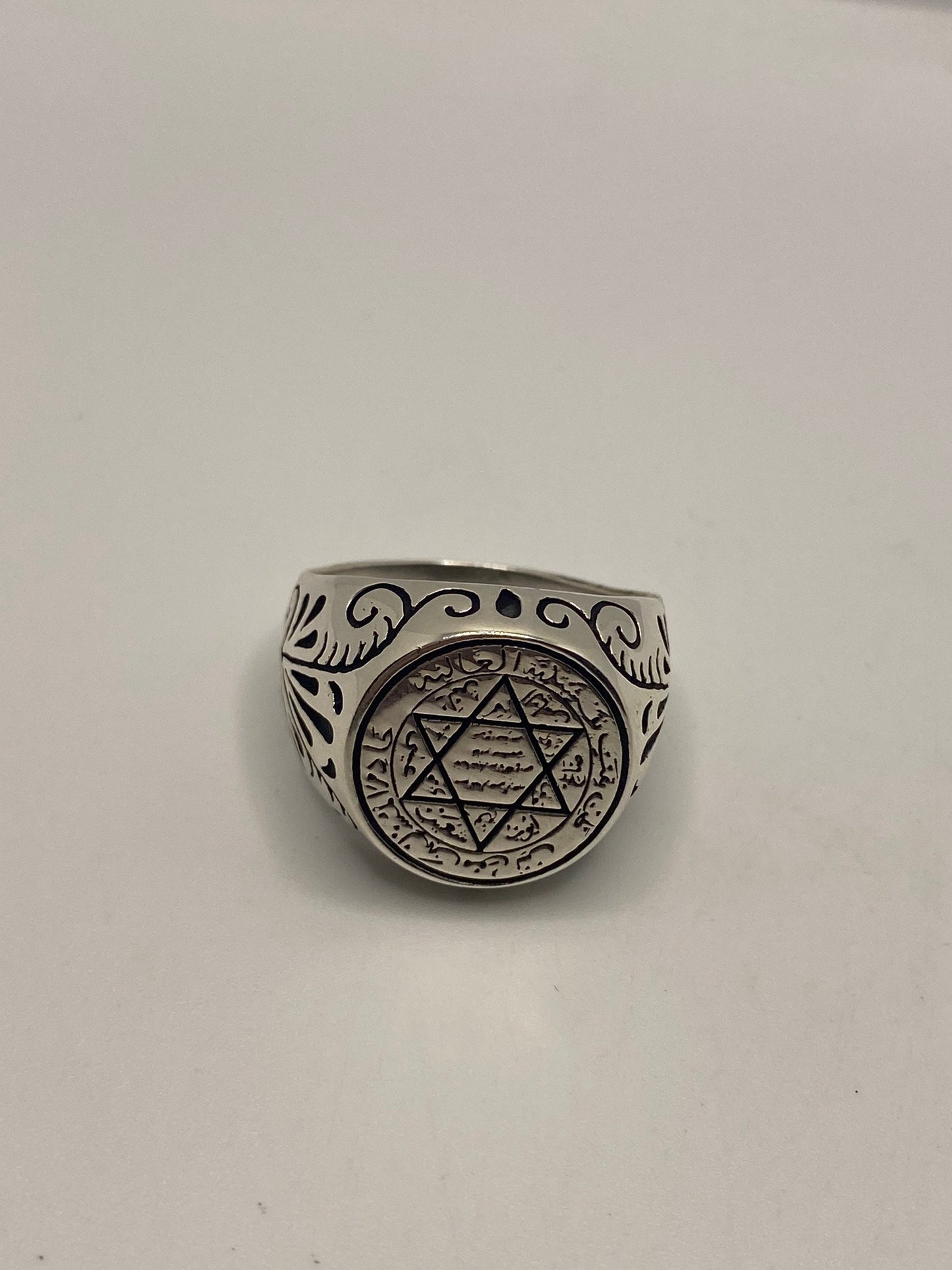 Vintage Star of David 925 Sterling Silver Ring