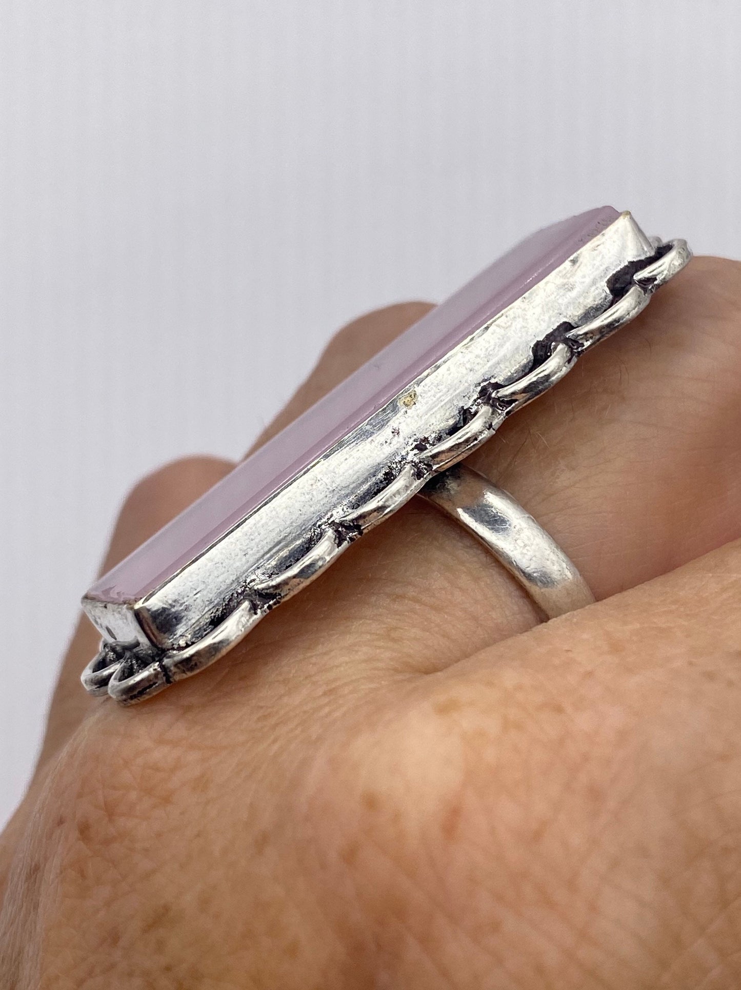 Vintage Rose Quartz Cocktail Ring