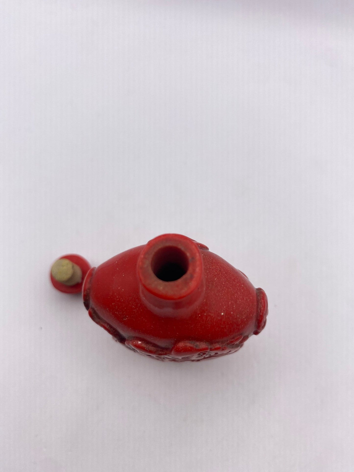 Vintage Wise Men Bottle Snuff Perfume Flask Cinnabar Resin