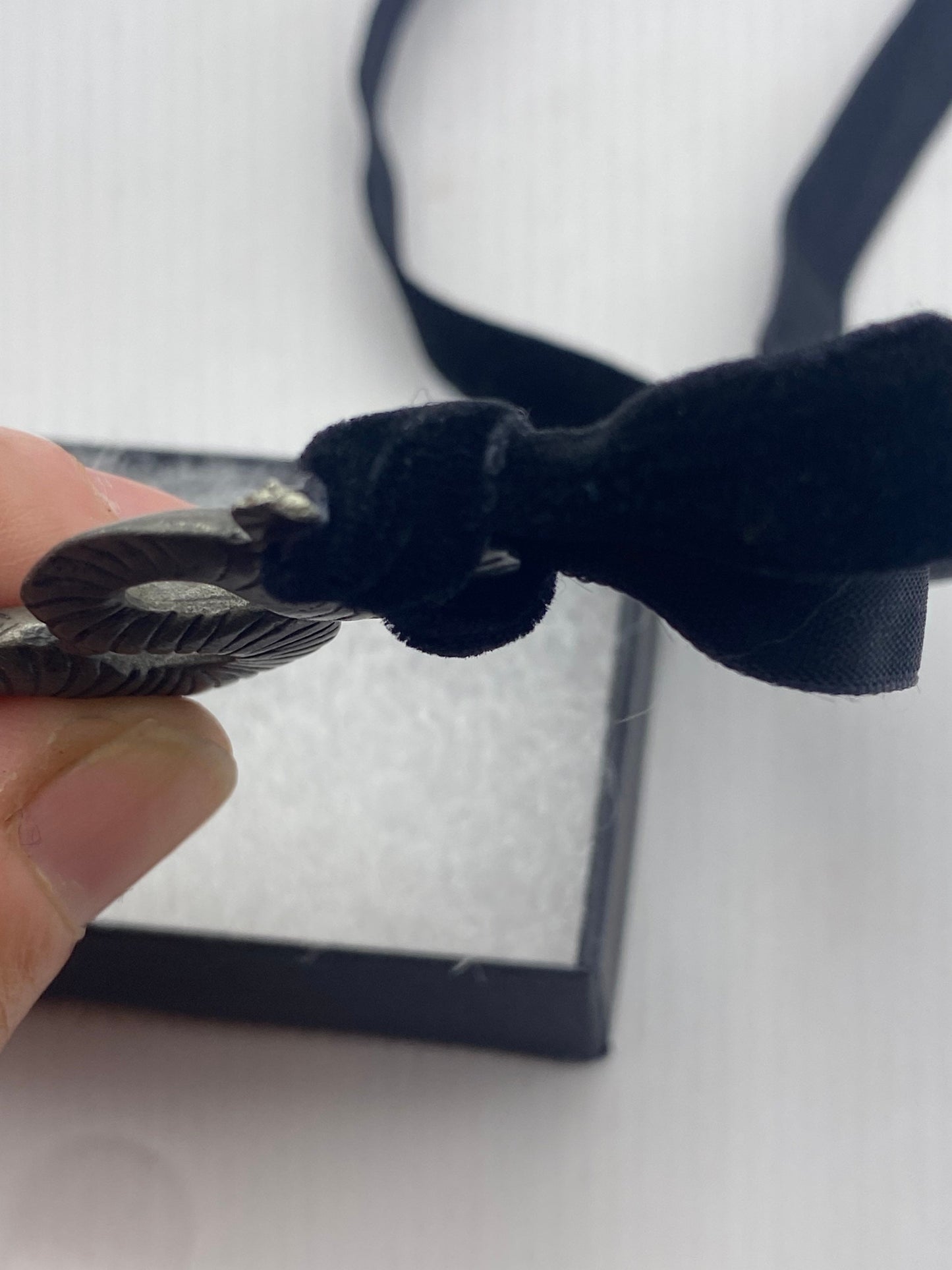 Vintage Pewter Snake Frog Lucky Amulet Pendant