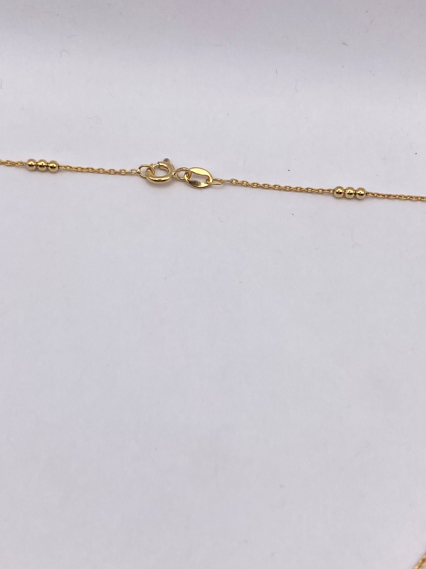 Vintage Golden 925 Sterling Silver White Pearl Pendant 16 inch Y necklace