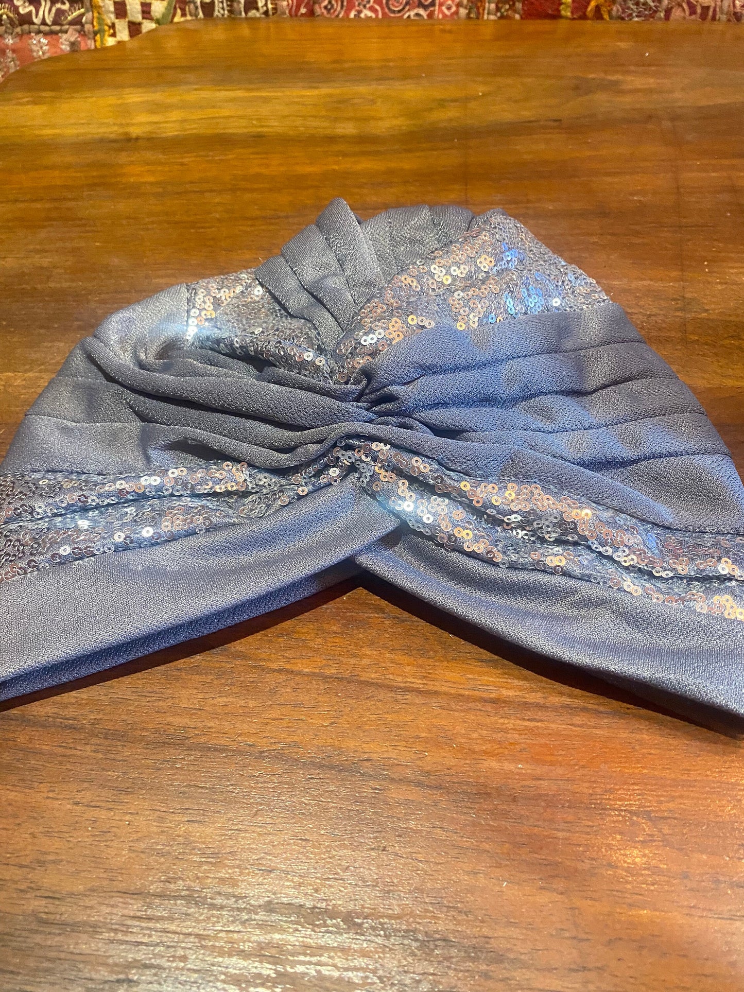 Vintage Wine Red Stretch Velvet Deco Turbin Hat