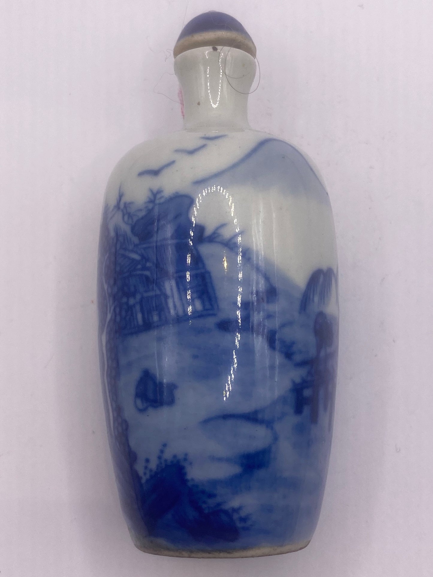 Vintage Dragon Bottle Snuff Perfume Flask Hand Painted Porcelain