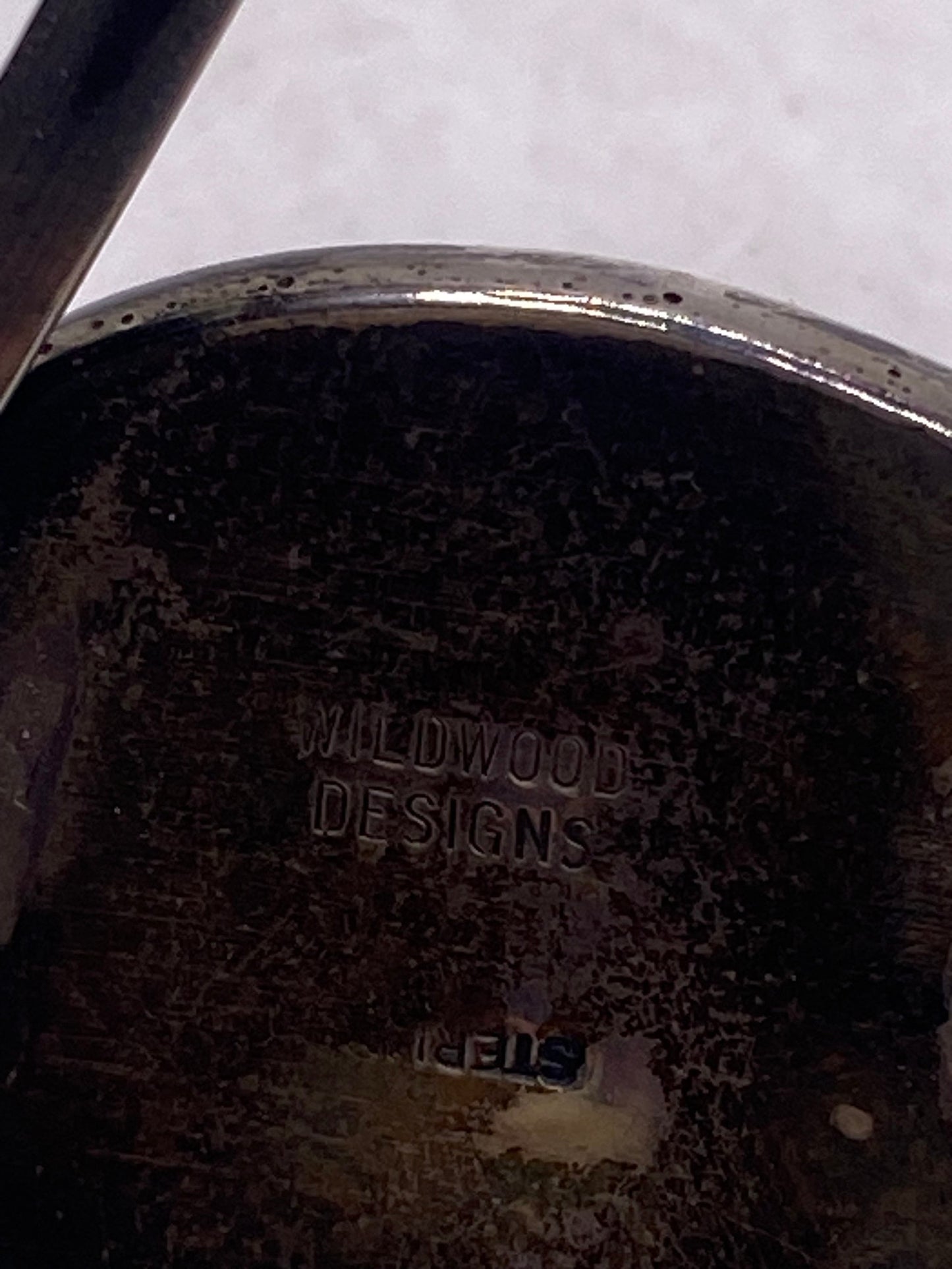 Vintage 925 Sterling Silver Tigers Eye Cuff Bangle Bracelet