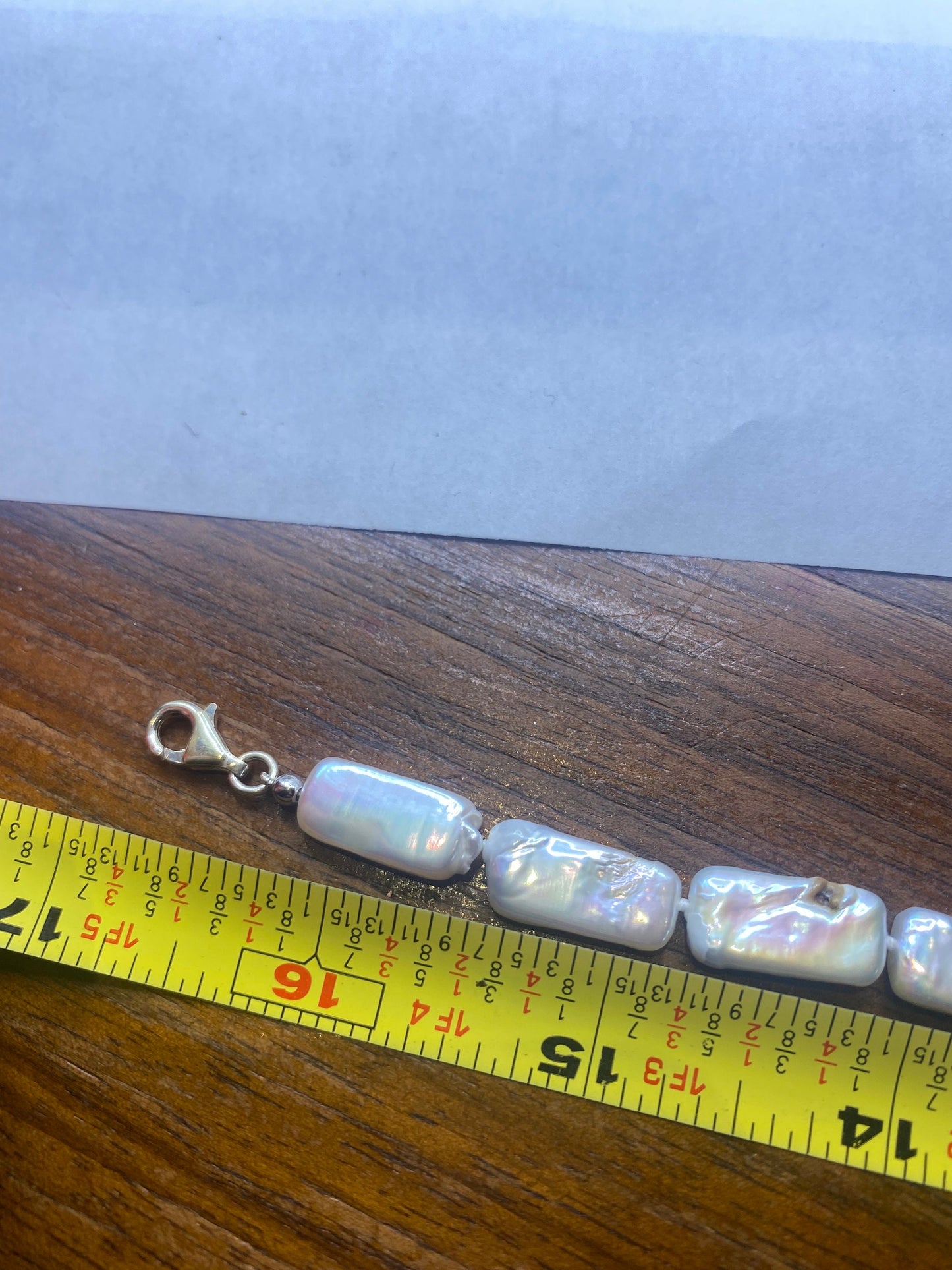 Vintage White Pearl 16 inch Necklace