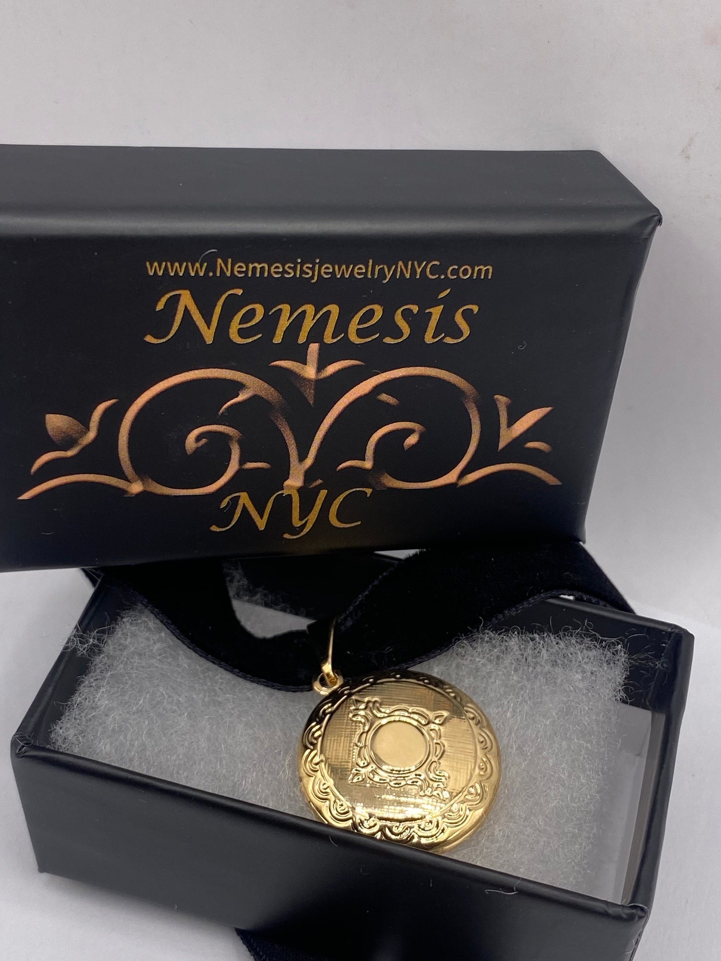 Vintage Locket Choker Gold Filled Necklace