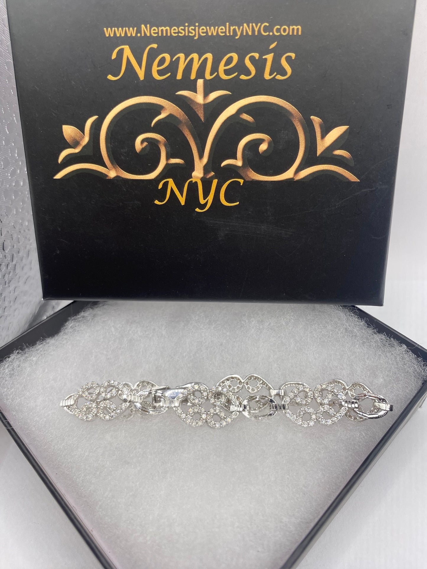 White Sapphires 925 Sterling Silver Tennis Bracelet