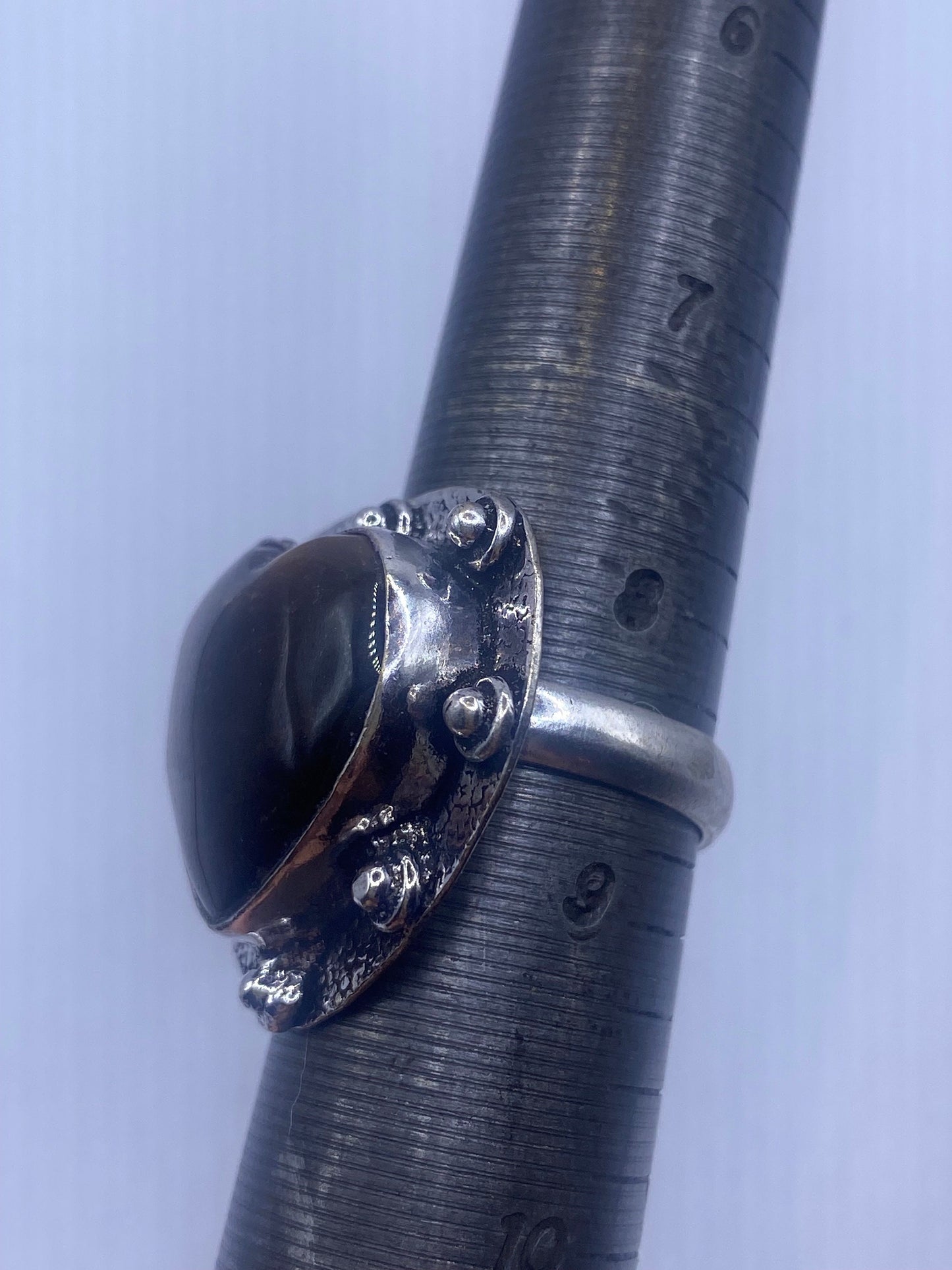 Vintage Blue Genuine Lapis Lazuli Heart Ring