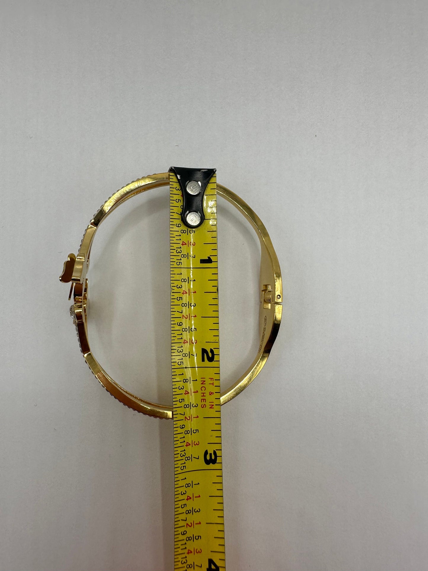 Vintage Butterfly Bangle Bracelet 9k Gold filled Crystal