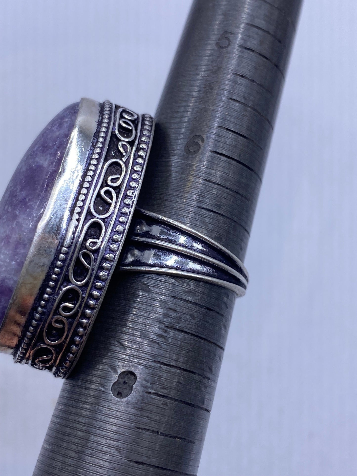 Vintage Genuine Purple Amethyst Ring