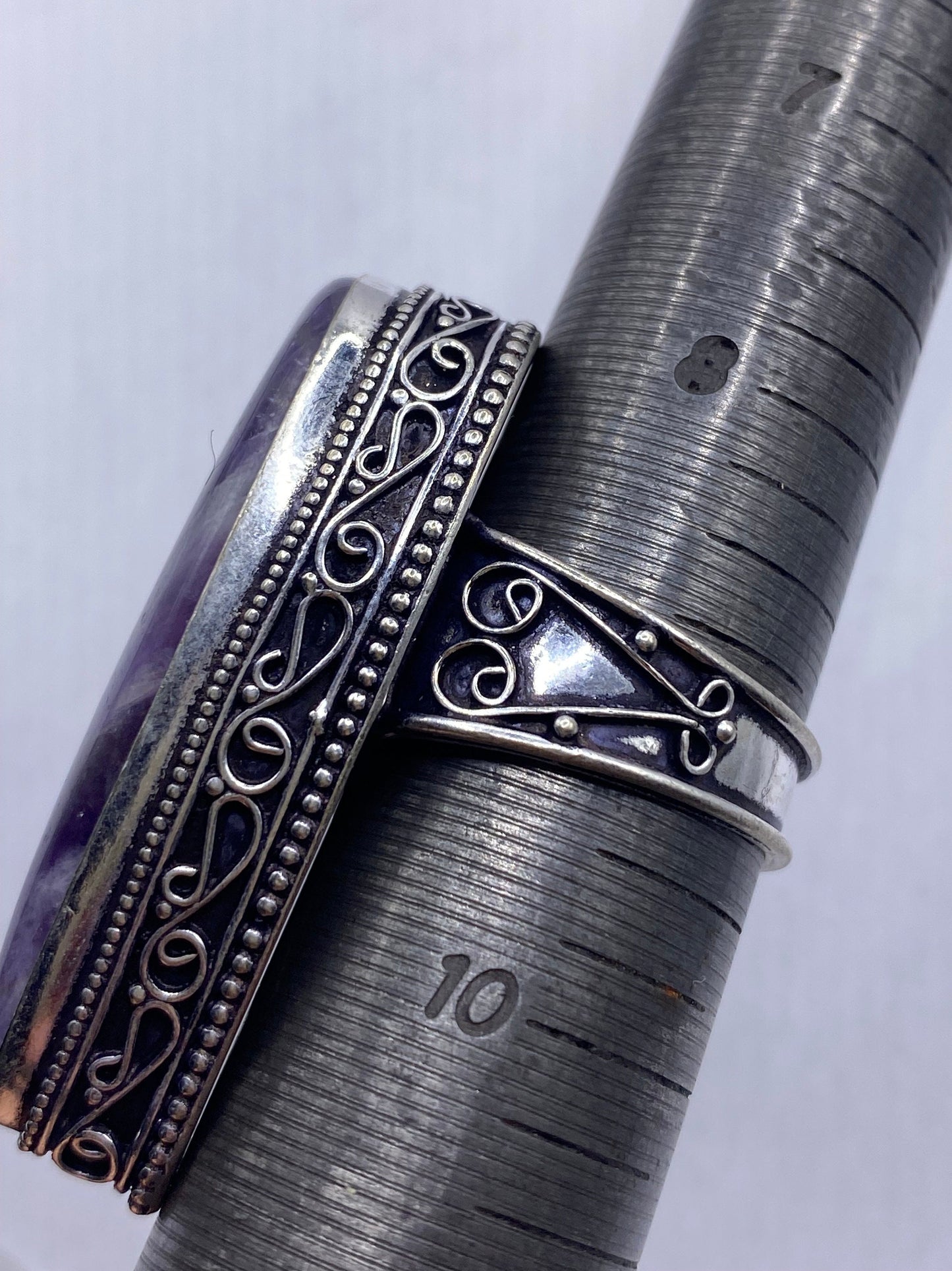 Vintage Genuine Purple Amethyst Ring