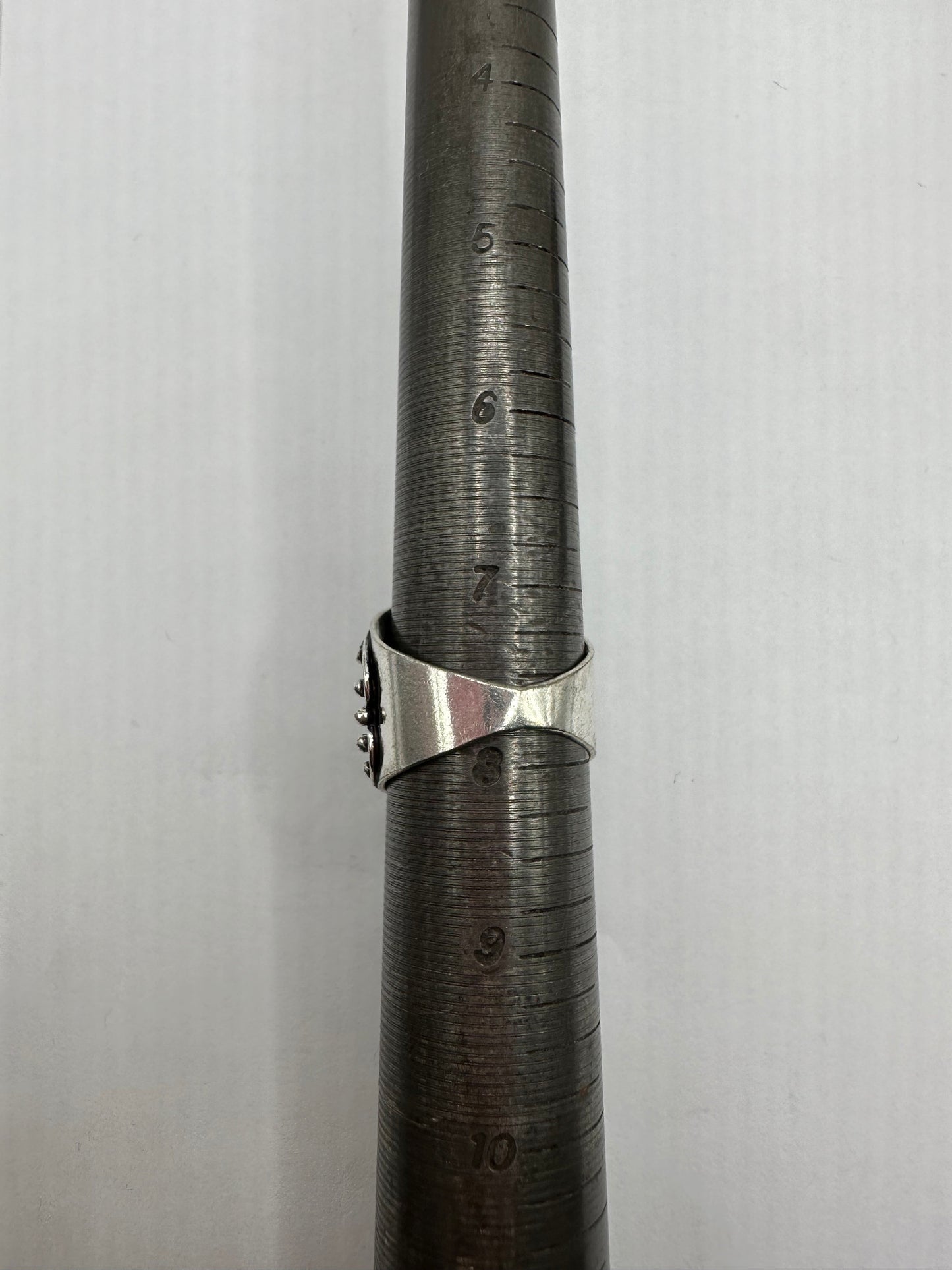 Vintage Green Raw Emerald Silver Bronze Statement Boho Ring