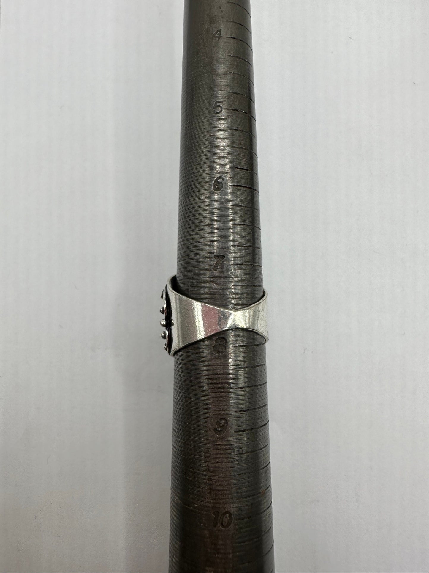 Vintage Green Raw Emerald Silver Bronze Statement Boho Ring