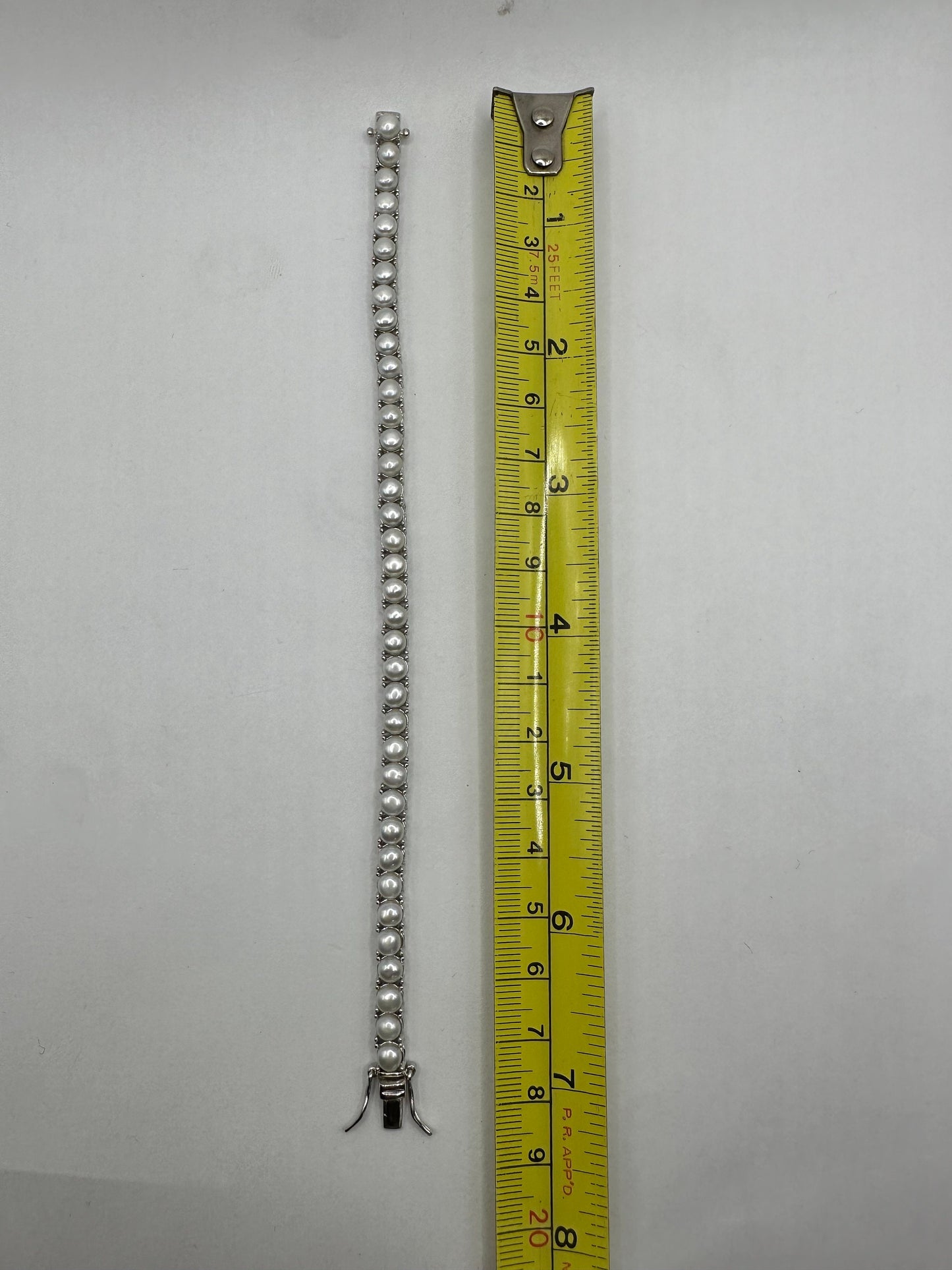 Vintage Pearl Bracelet in 925 Sterling Silver