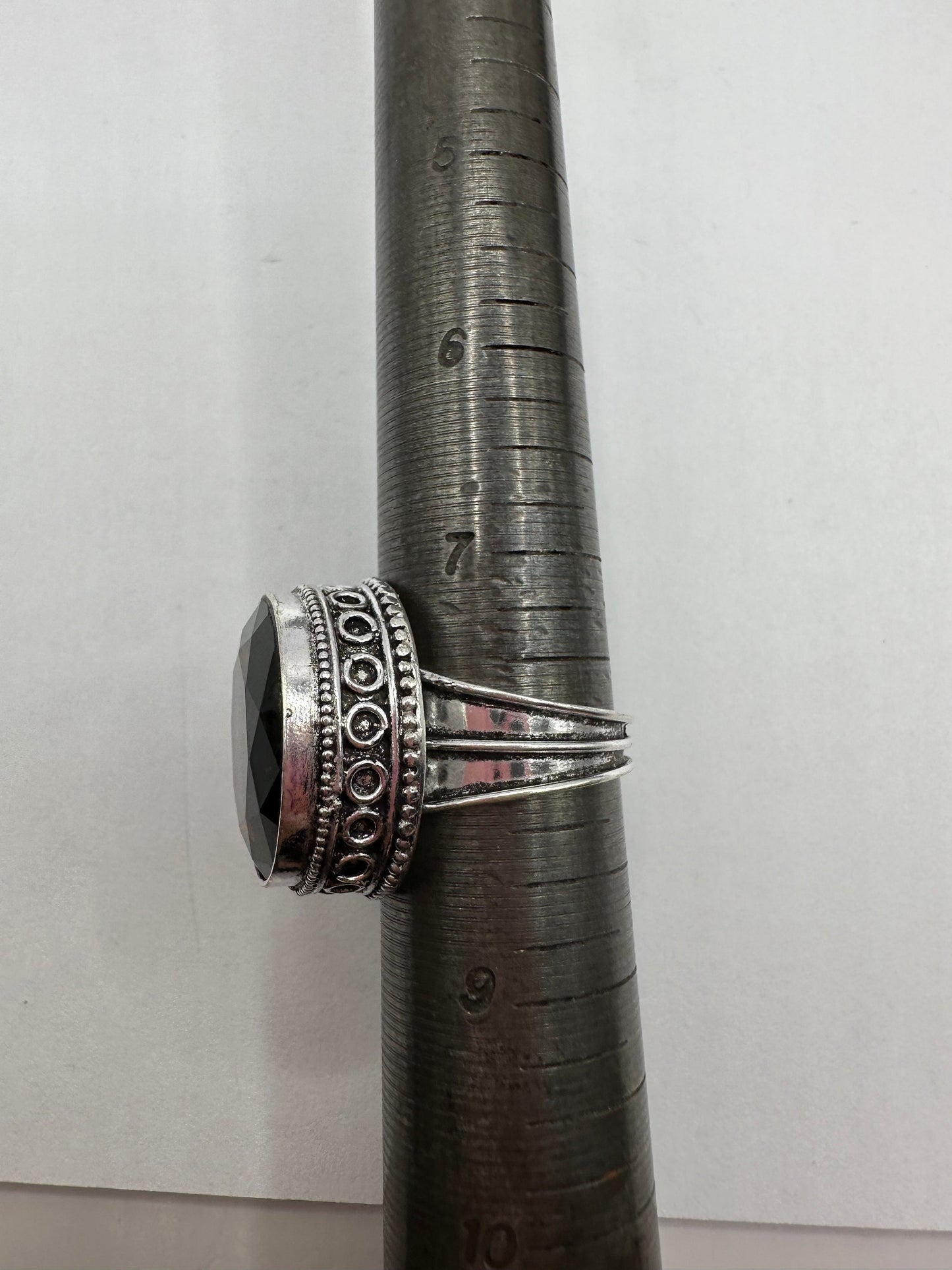 Vintage Smoky and Blue Topaz Cocktail Statement Ring