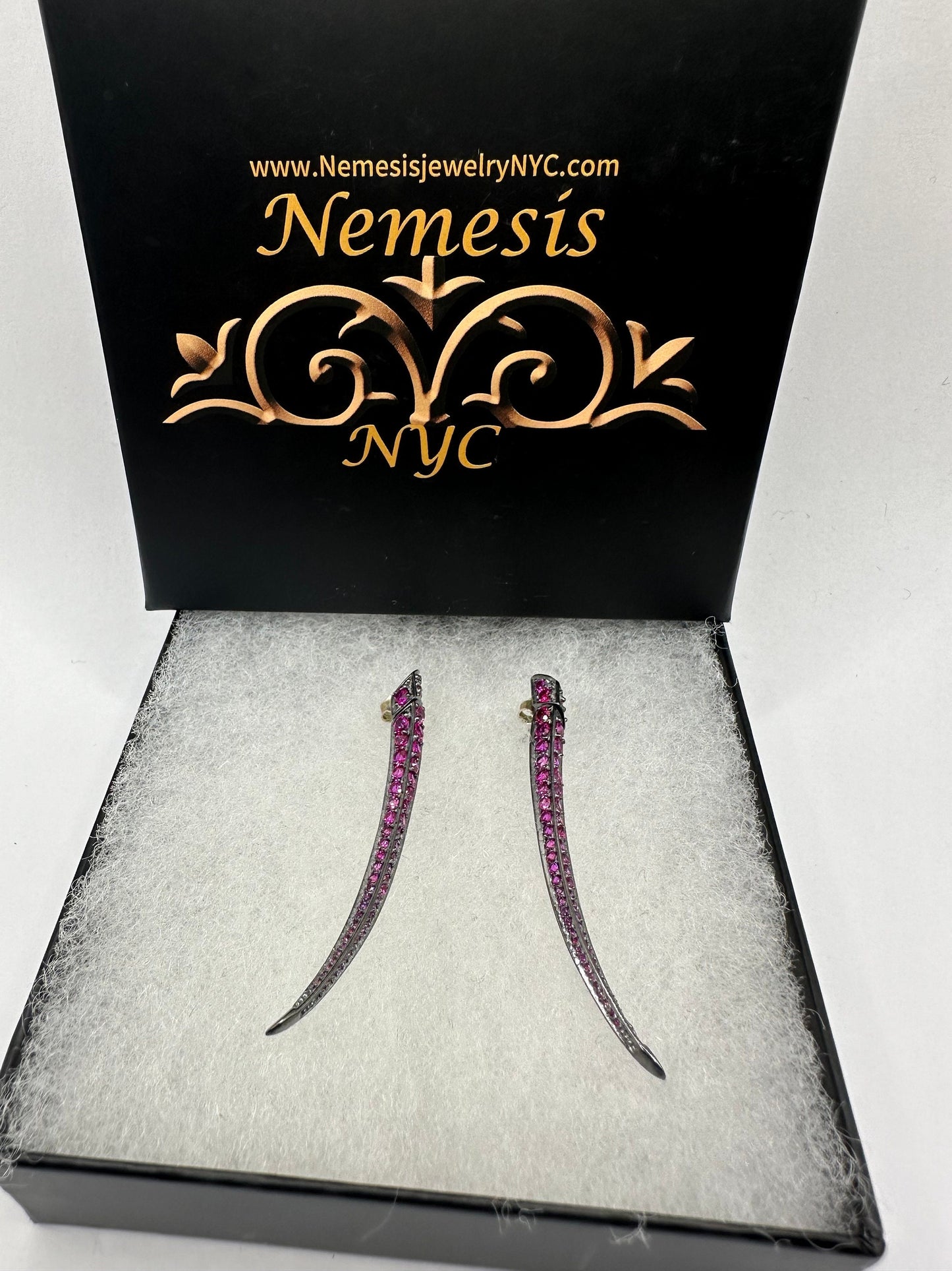 Vintage pink Tourmaline 925 Sterling Silver Dangle Earrings