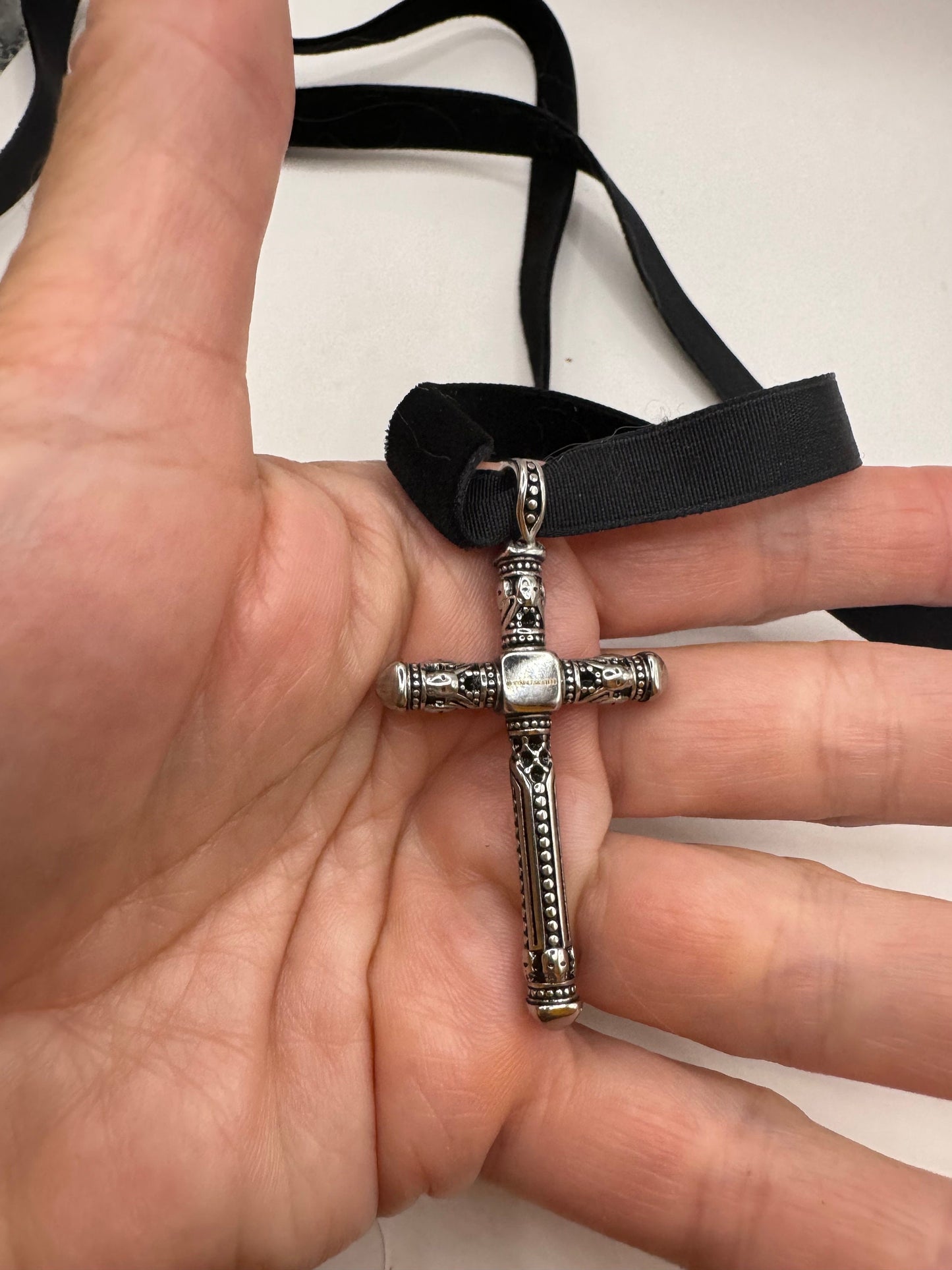 Vintage Celtic Golden Stainless Steel Cross Pendant Necklace