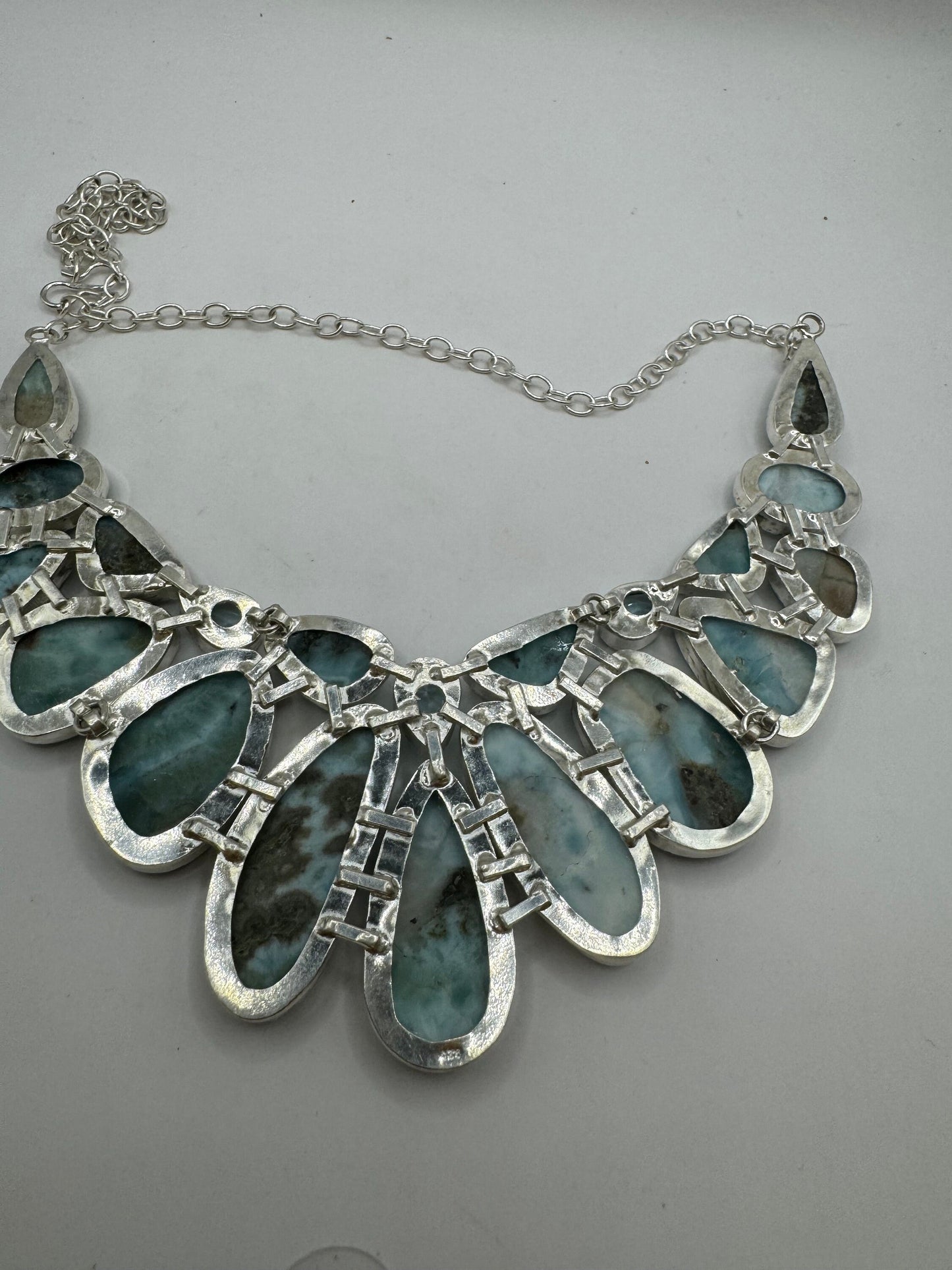 Vintage Blue Larimar Necklace Choker
