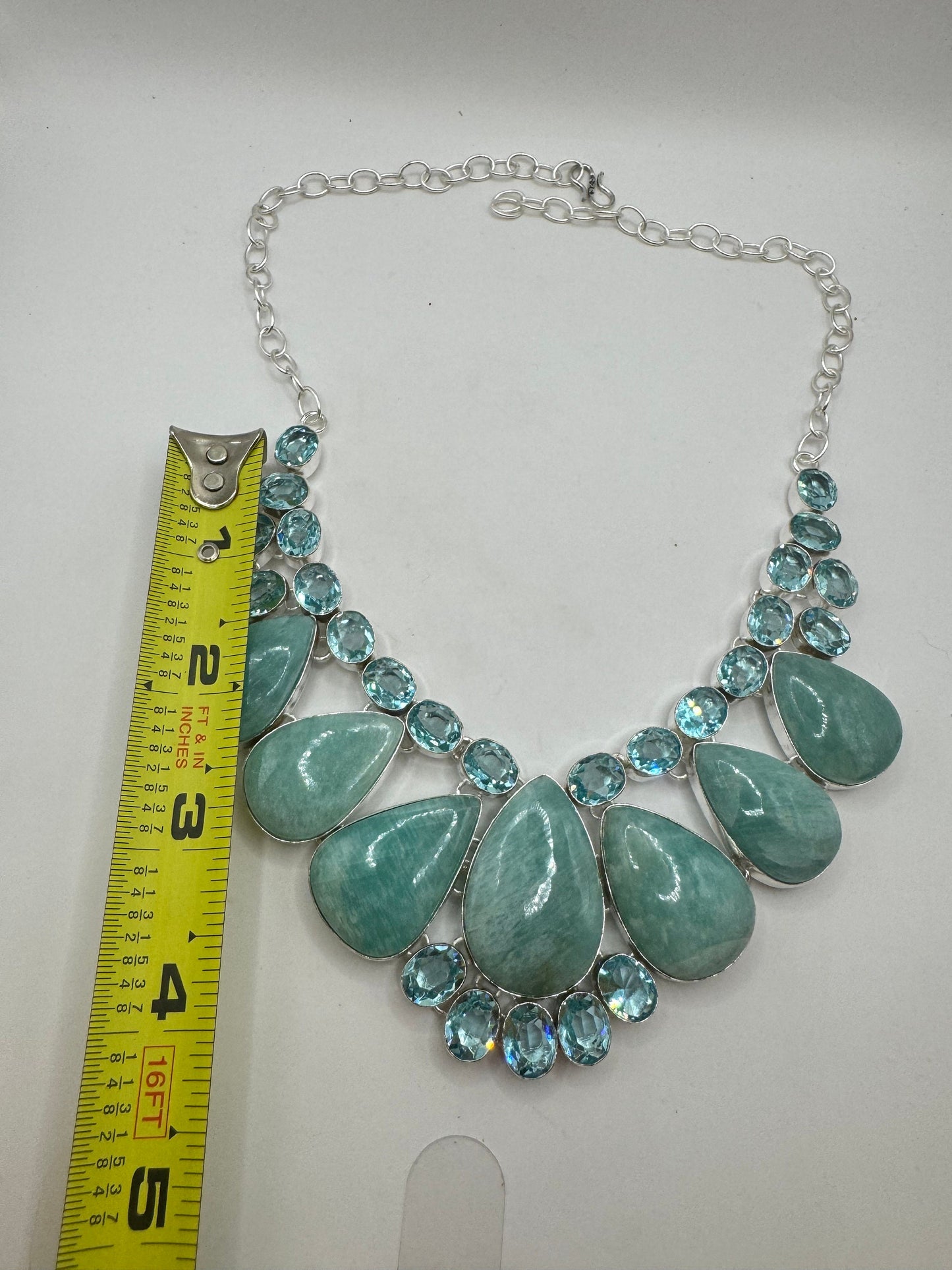 Vintage Blue Larimar Necklace Choker