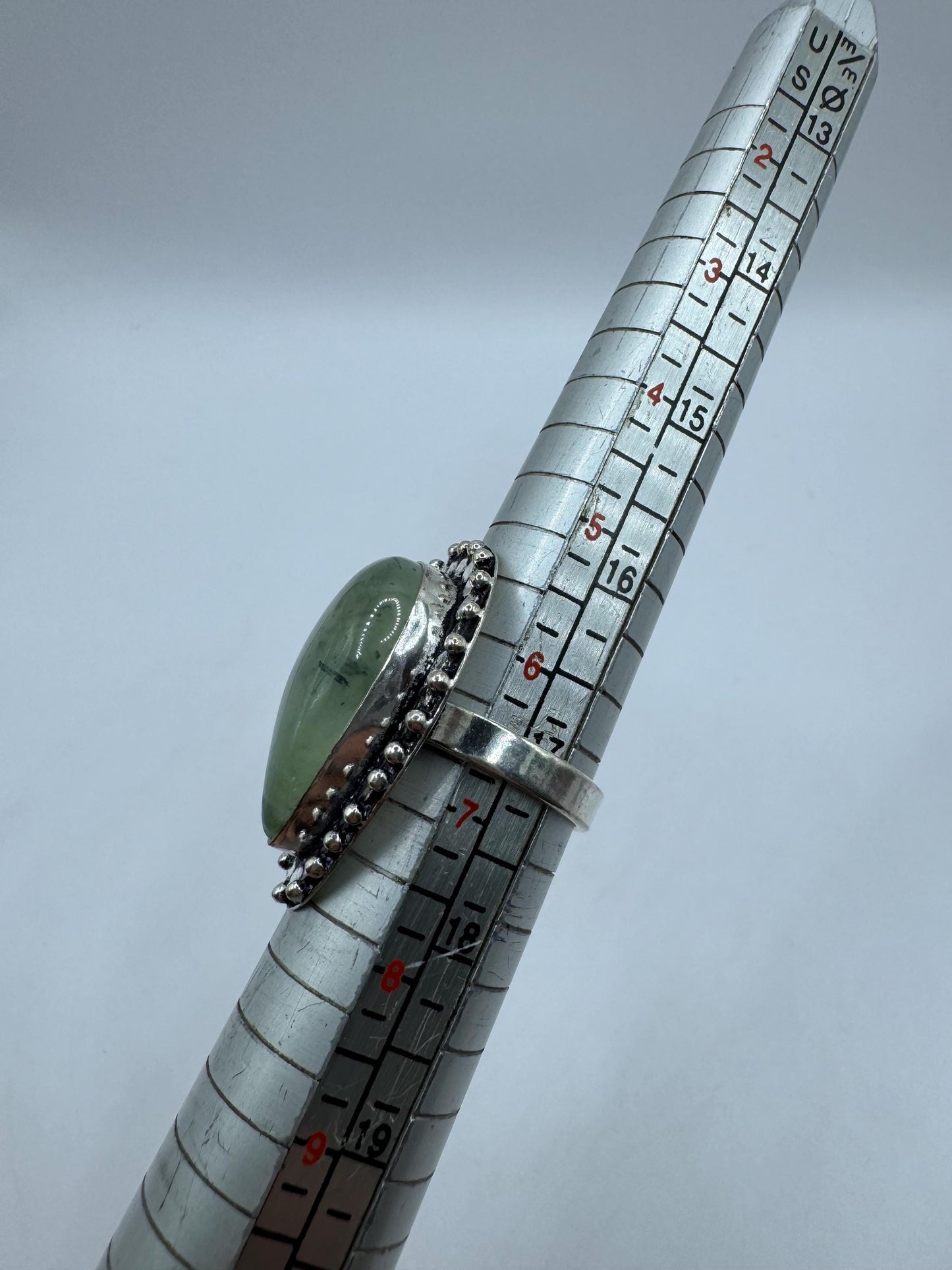 Vintage Green Moss Agate Cocktail Ring