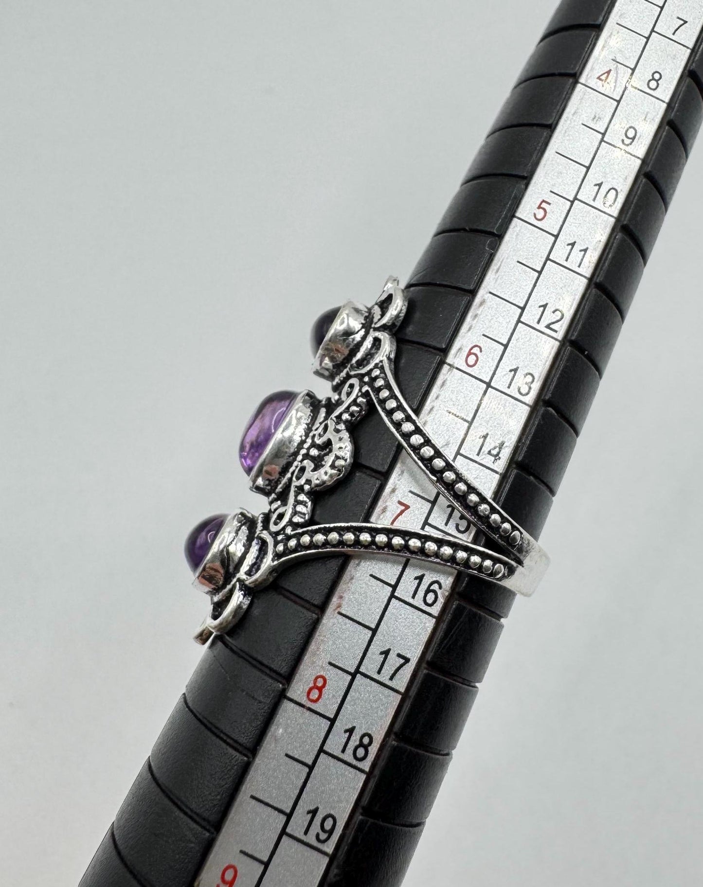 Vintage Purple Amethyst Cocktail Ring