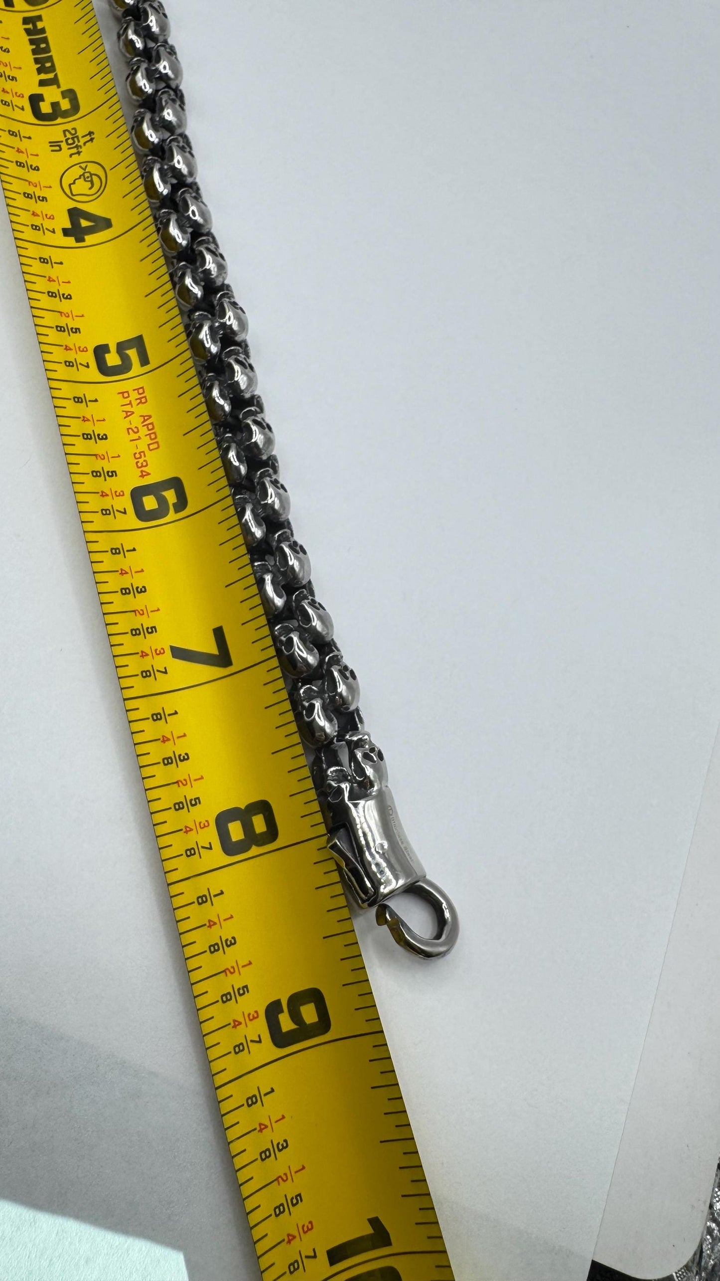 Vintage Style Skull Bracelet Unisex Men Stainless Steel