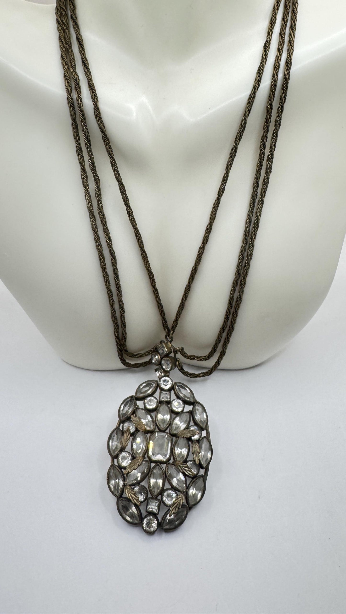 Vintage Bronze Cascade Choker necklace