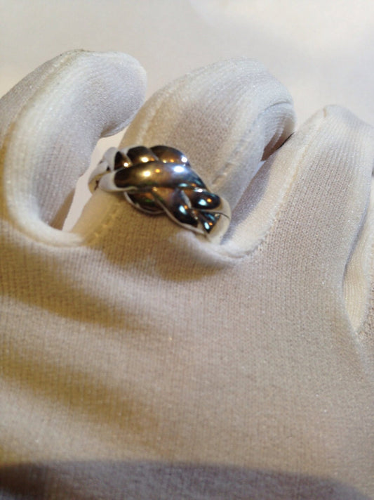 Vintage Sterling Silver Puzzel Ring