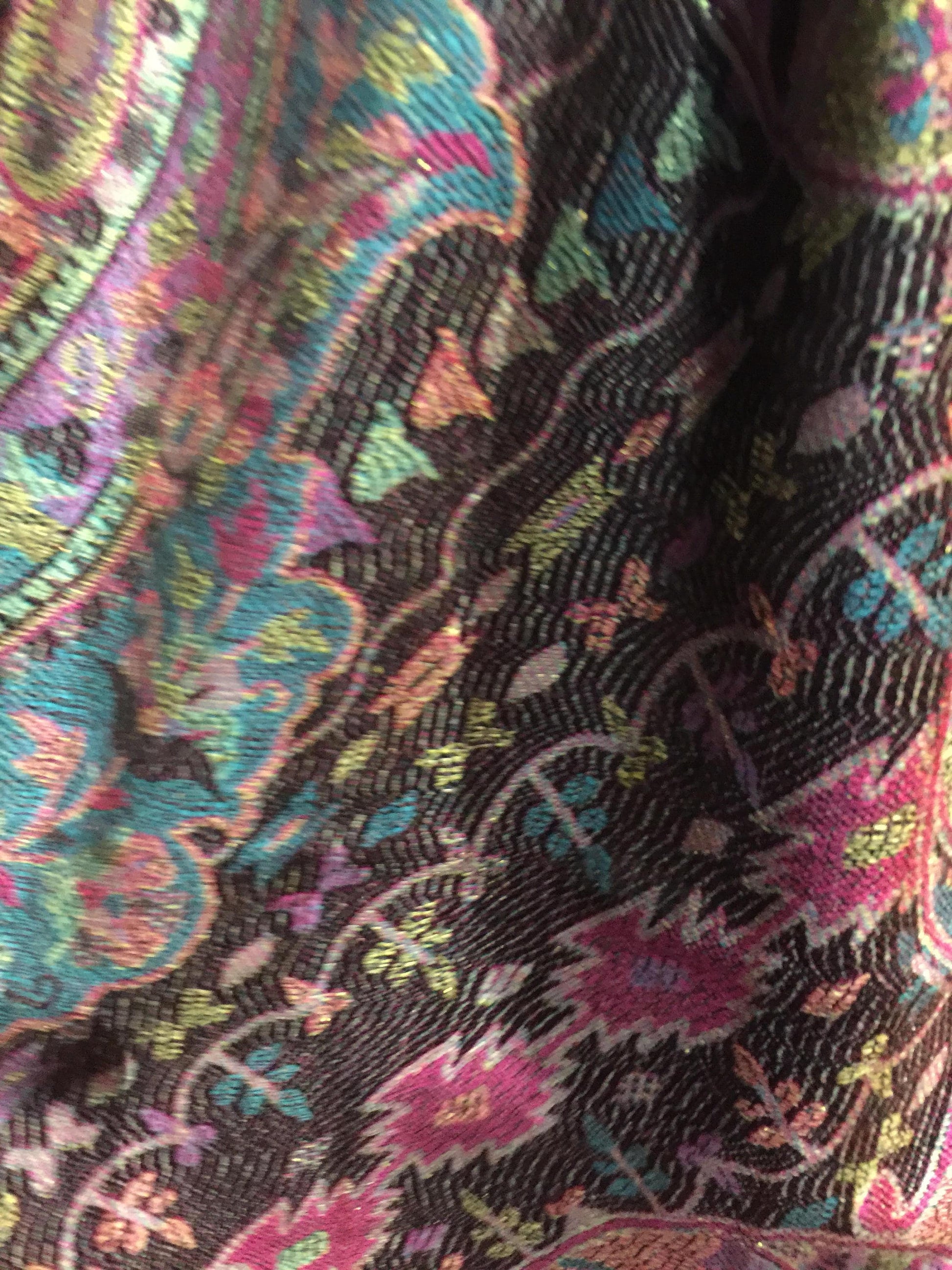 Nemesis Vintage Paisley Brocade Pashmina Scarf Wrap shawl