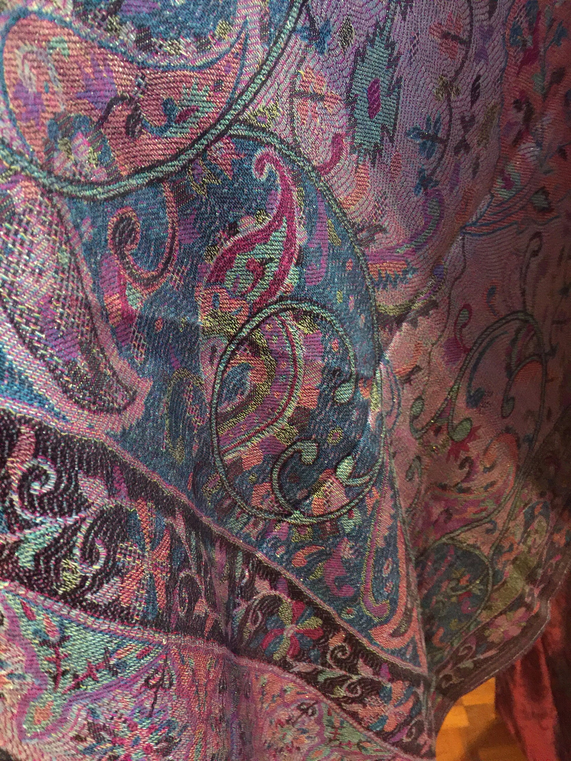 Nemesis Vintage Paisley Brocade Pashmina Scarf Wrap shawl