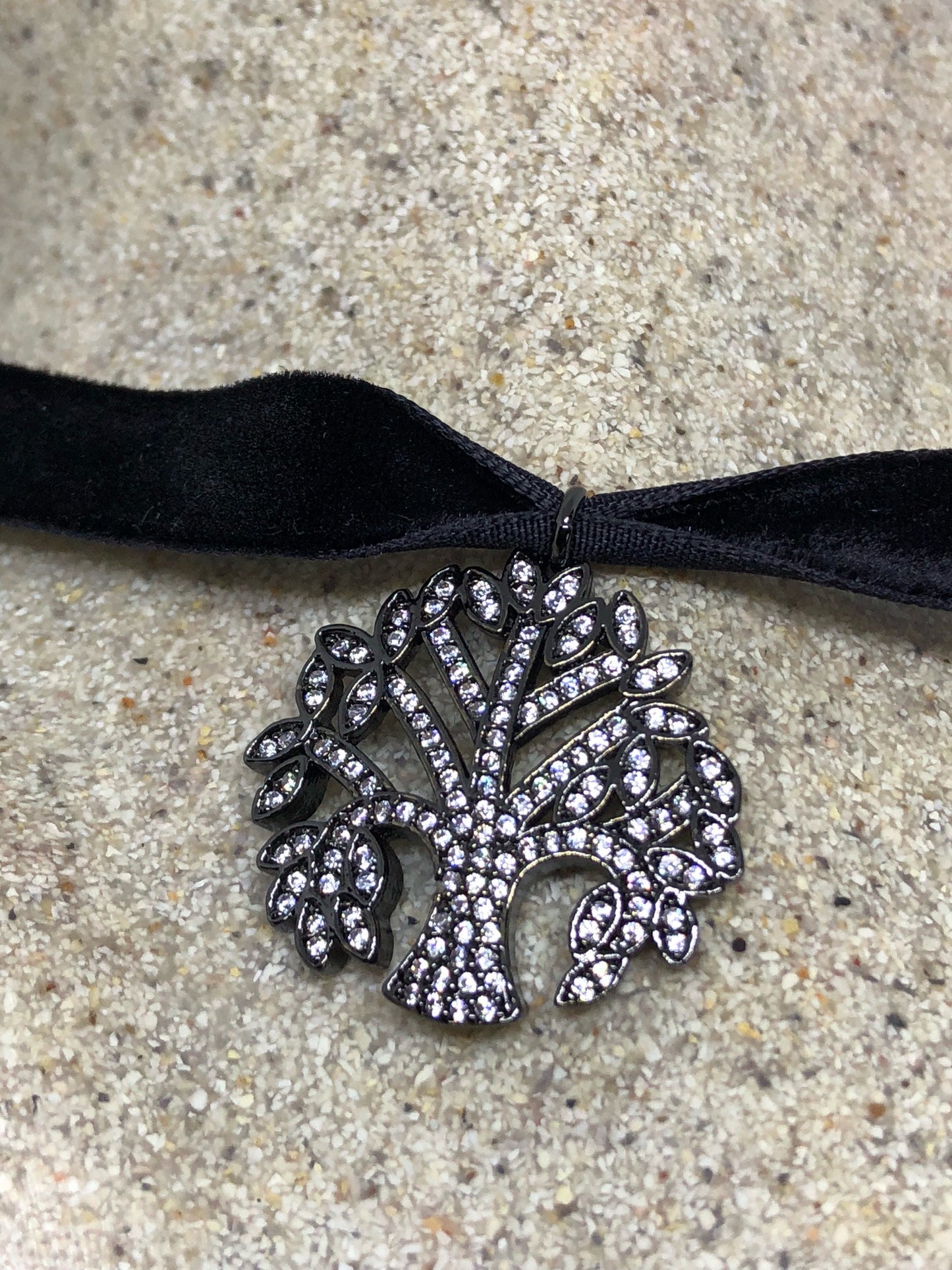 Vintage Handmade Tree of Life Amulet Silver White Bronze Pendant