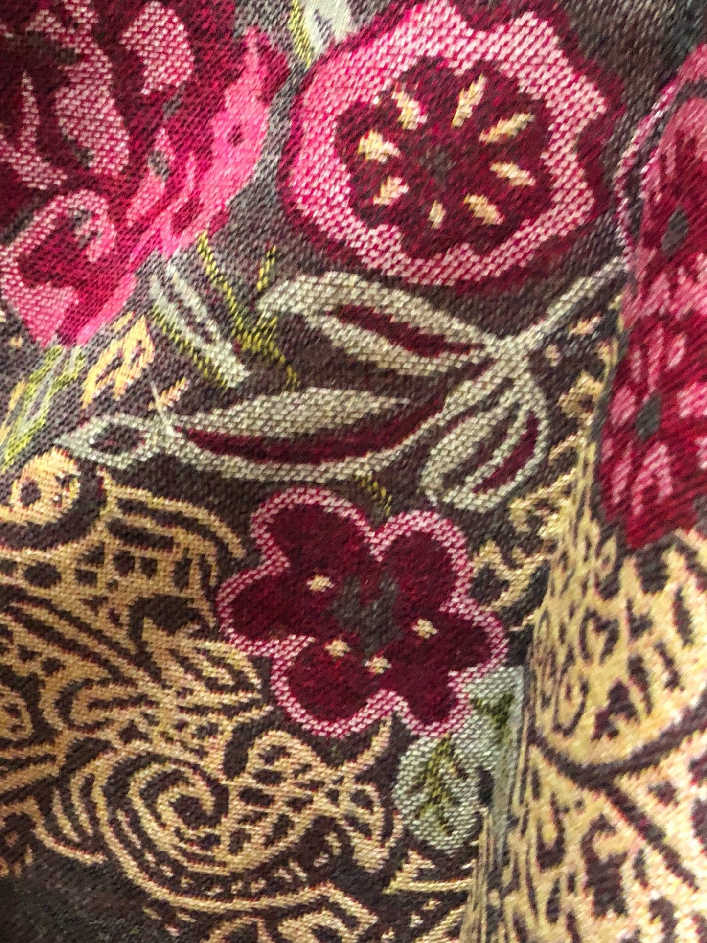 Vintage Paisley Brocade Pashmina Scarf Wrap