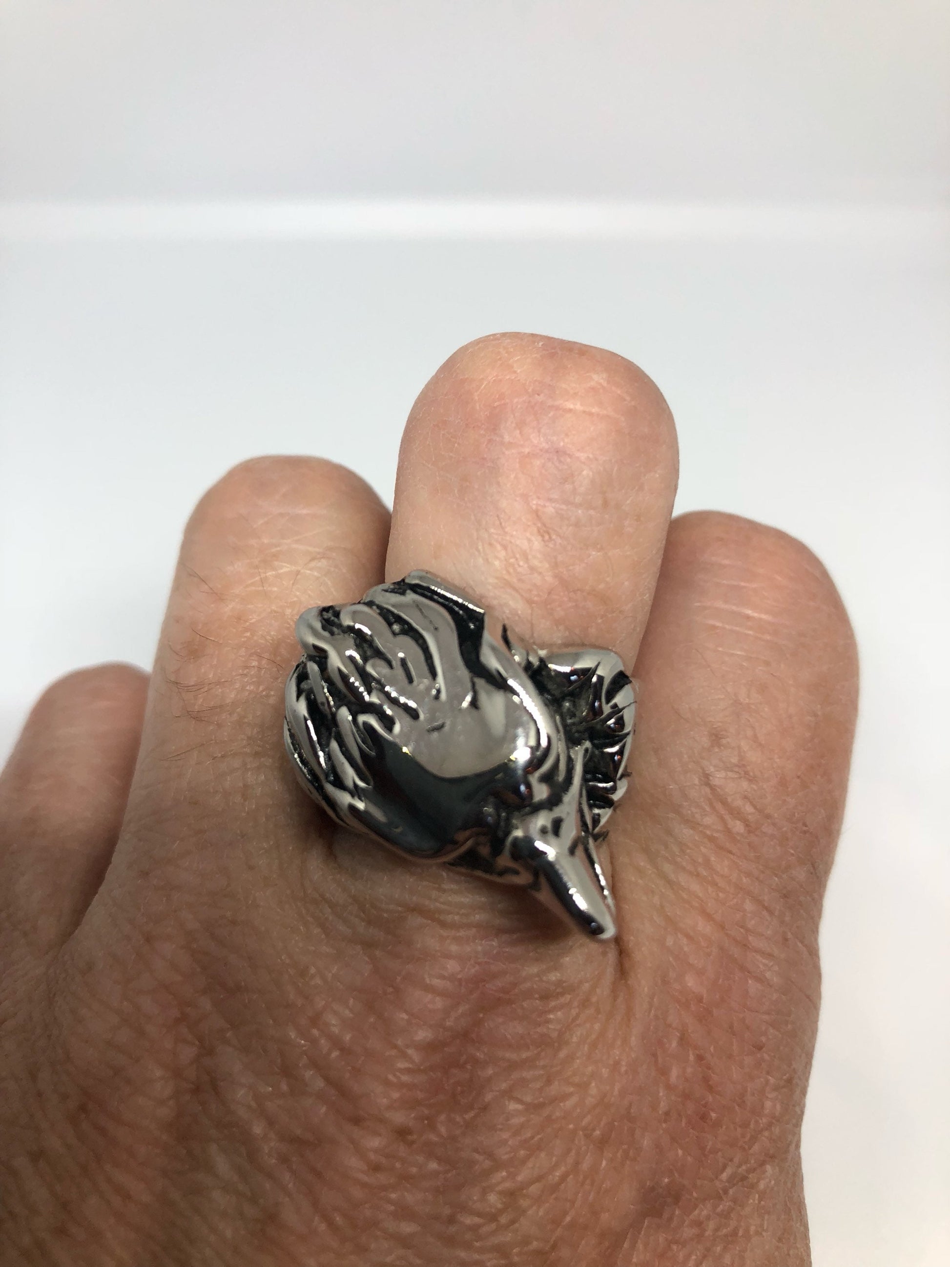 Vintage American Eagle Southwestern Mens Eagle Ring