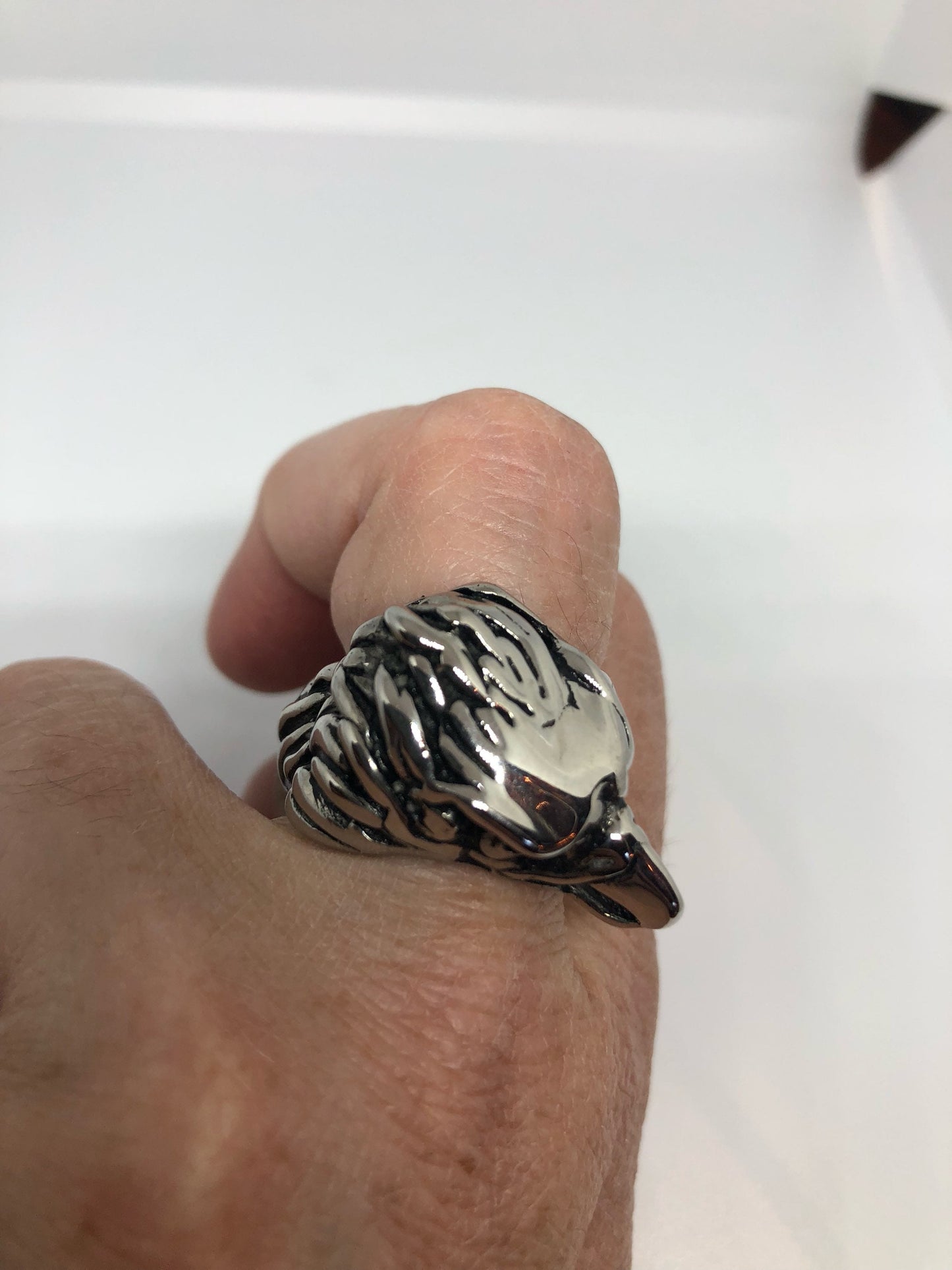 Vintage American Eagle Southwestern Mens Eagle Ring