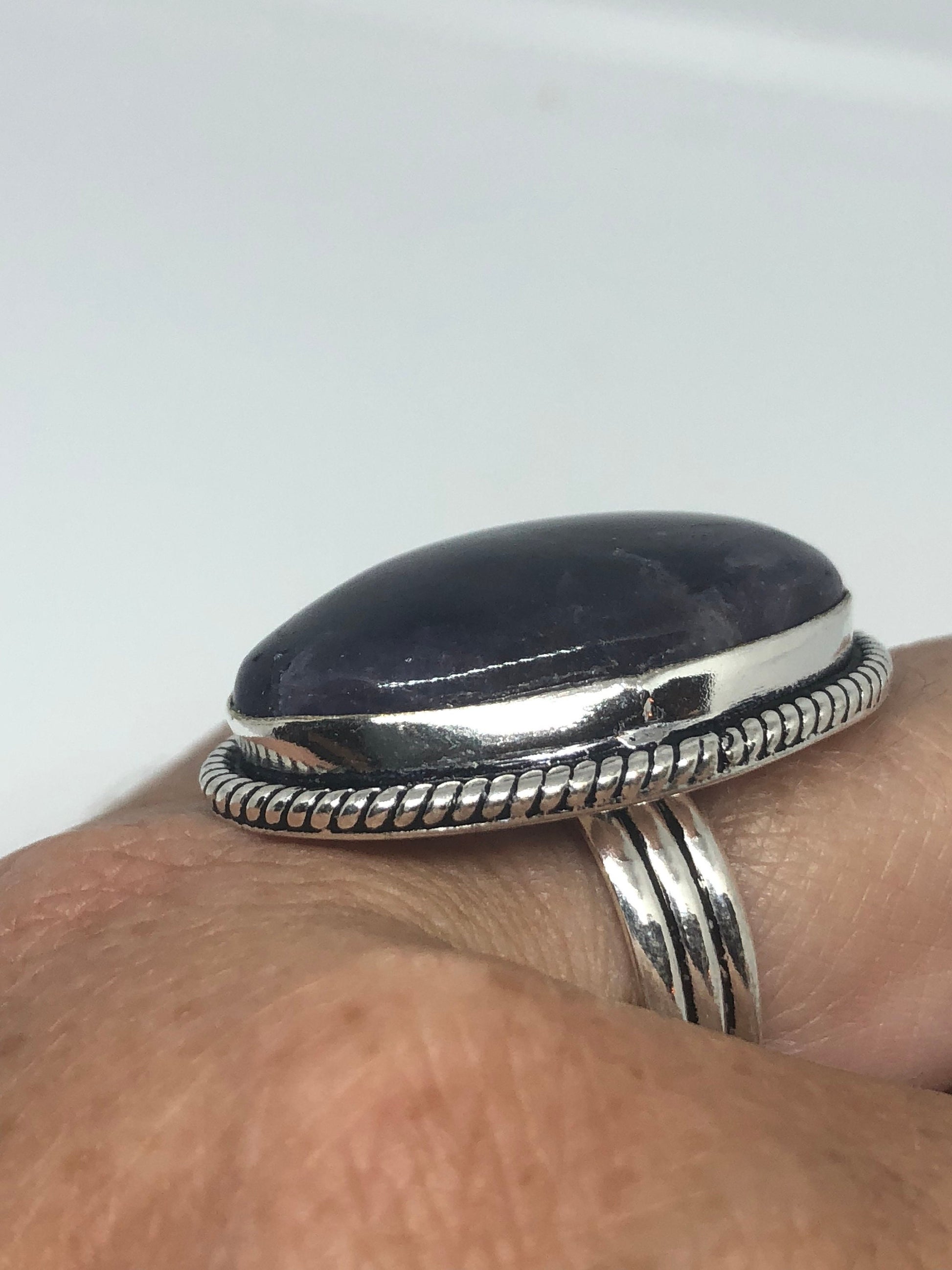Vintage Genuine Purple Amethyst Ring