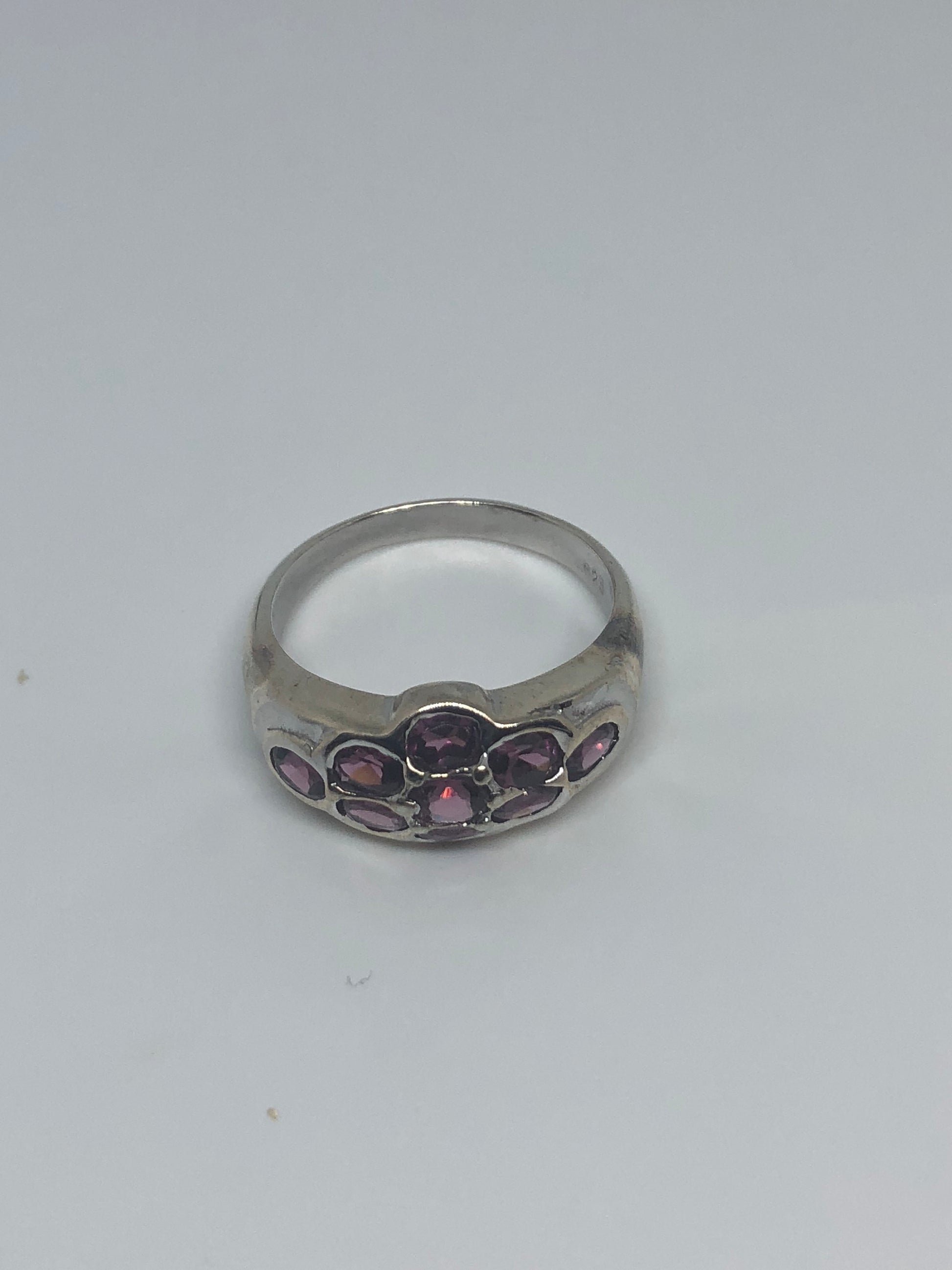 Vintage Handmade Genuine Pink Tourmaline 925 Sterling Silver Ring