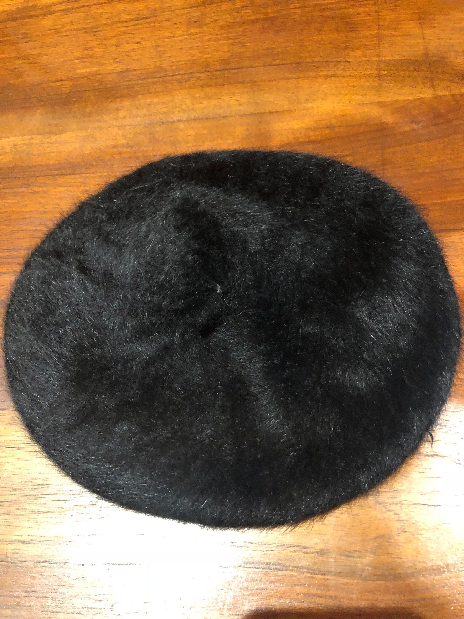 Vintage Wool angora 10 in Beret Hat