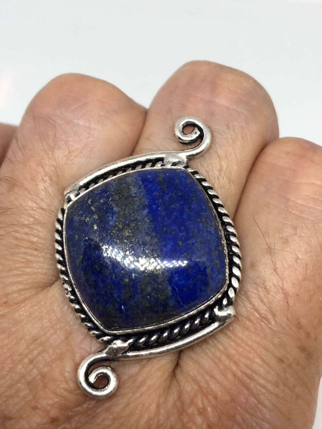 Vintage Blue Genuine Lapis Lazuli Ring