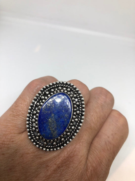 Vintage Blue Genuine Lapis Lazuli Ring