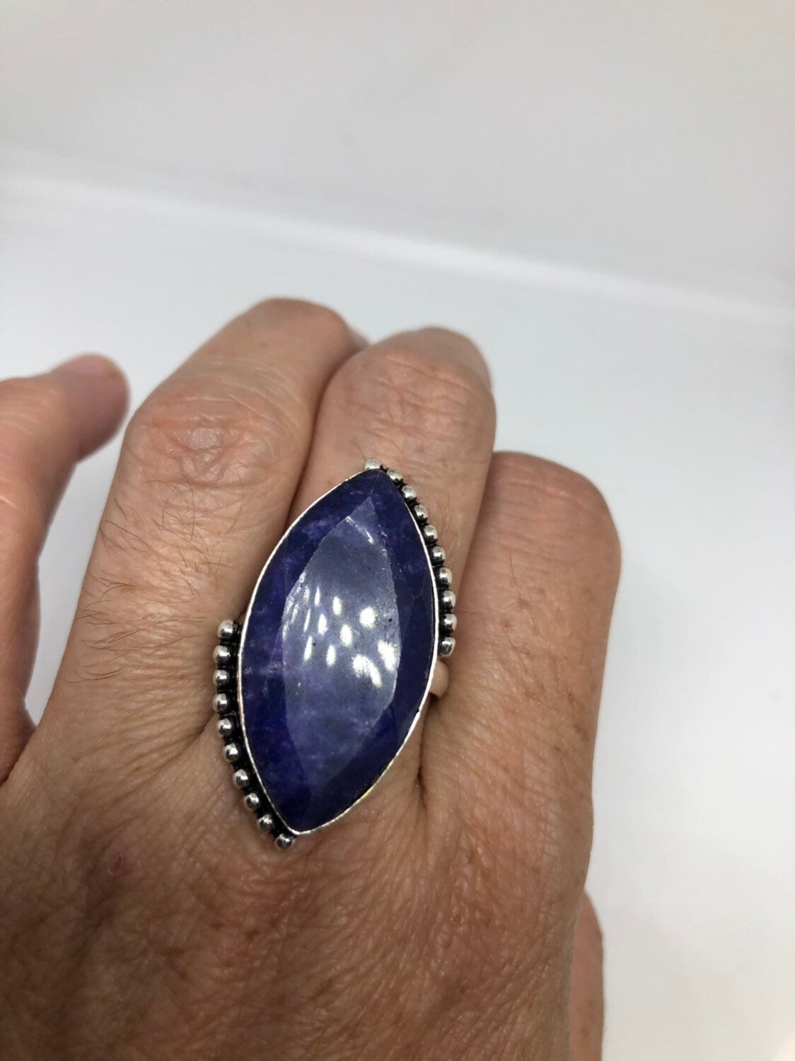 Vintage Blue Genuine Lapis Lazuli Ring