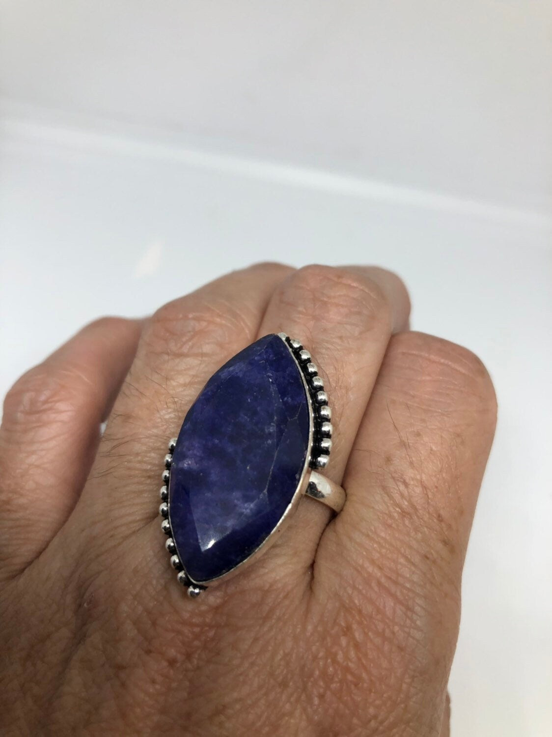 Vintage Blue Genuine Lapis Lazuli Ring