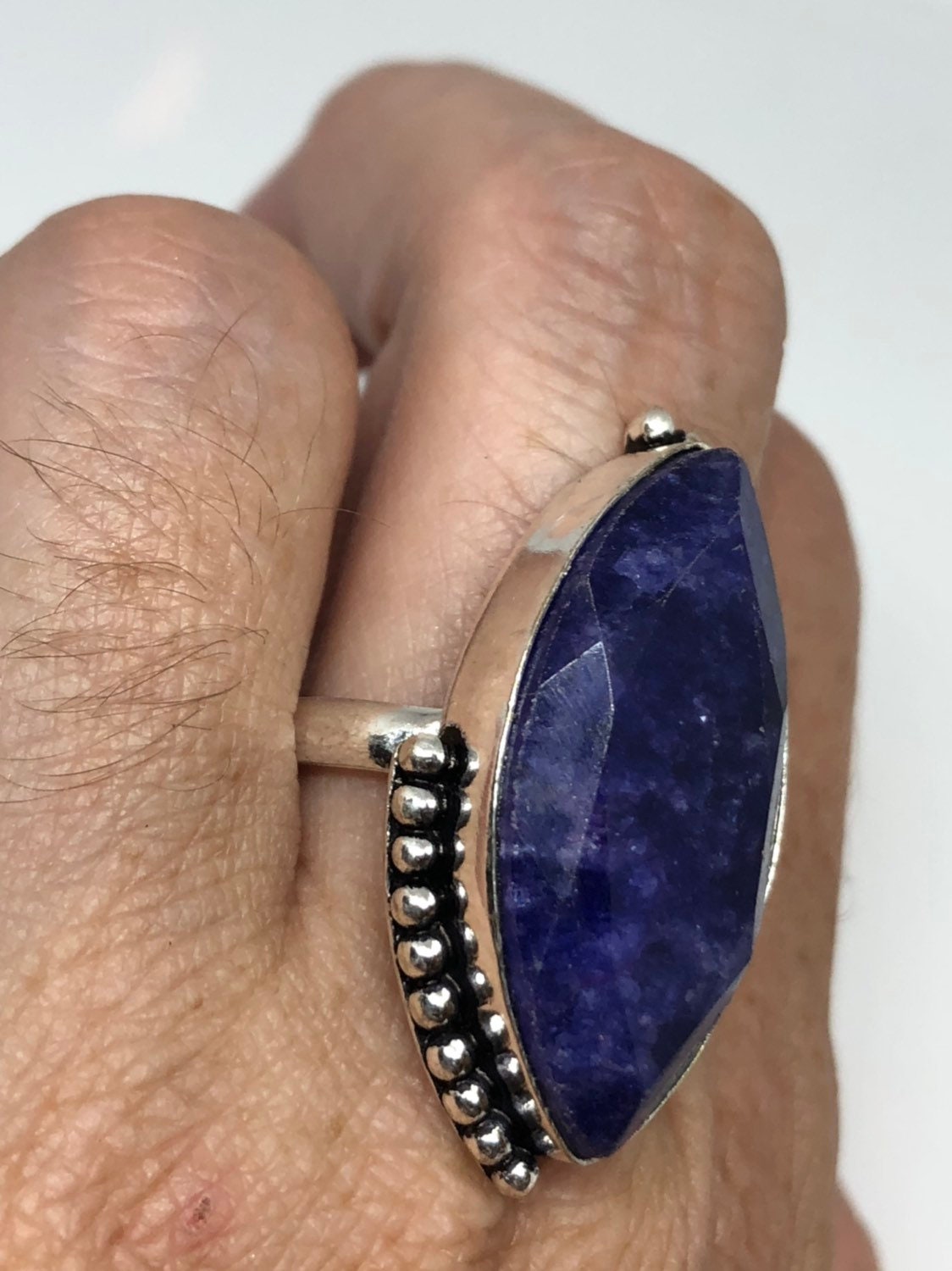 Vintage Blue Genuine Lapis Lazuli Ring