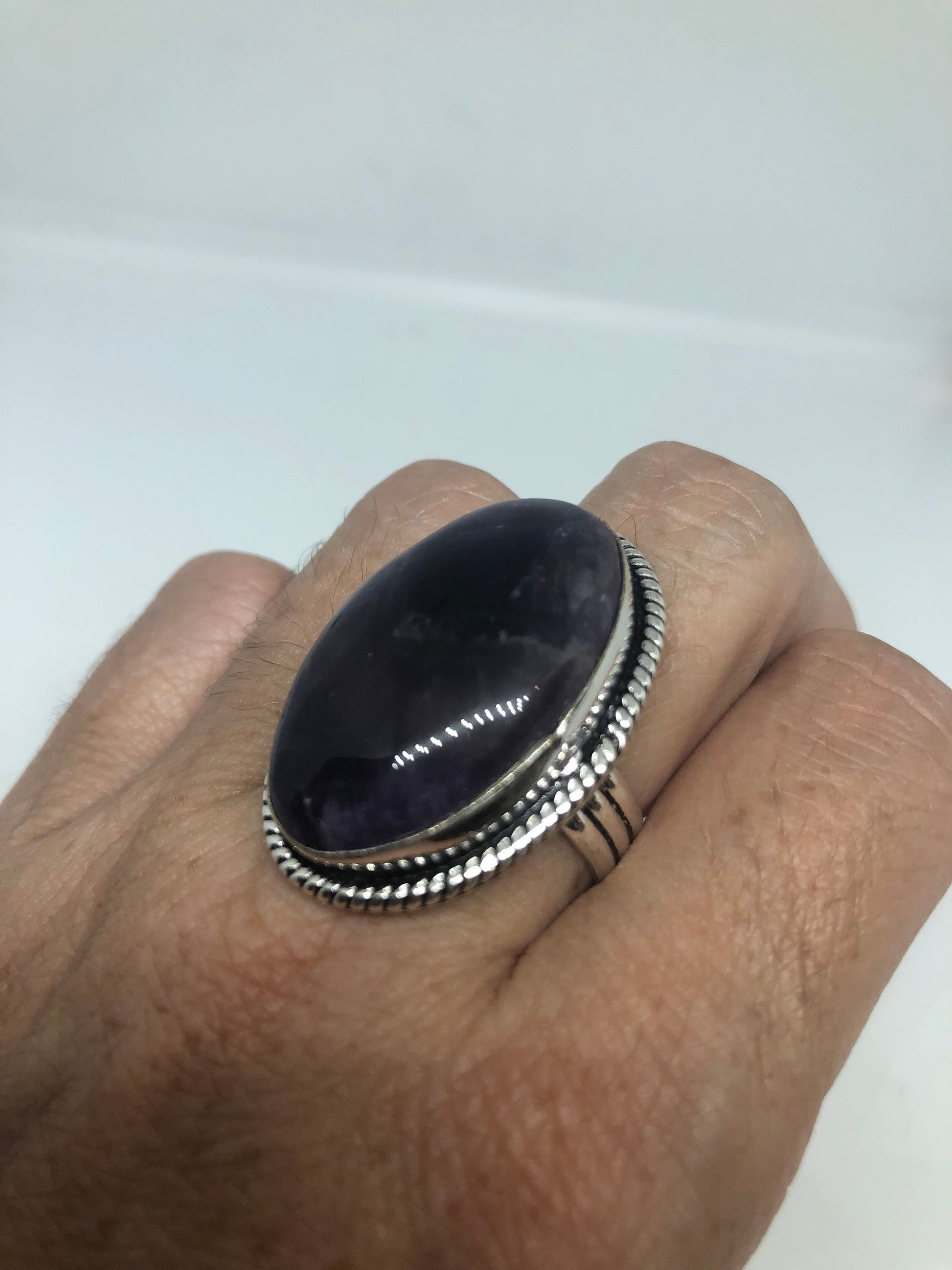 Vintage Genuine Purple Amethyst Ring