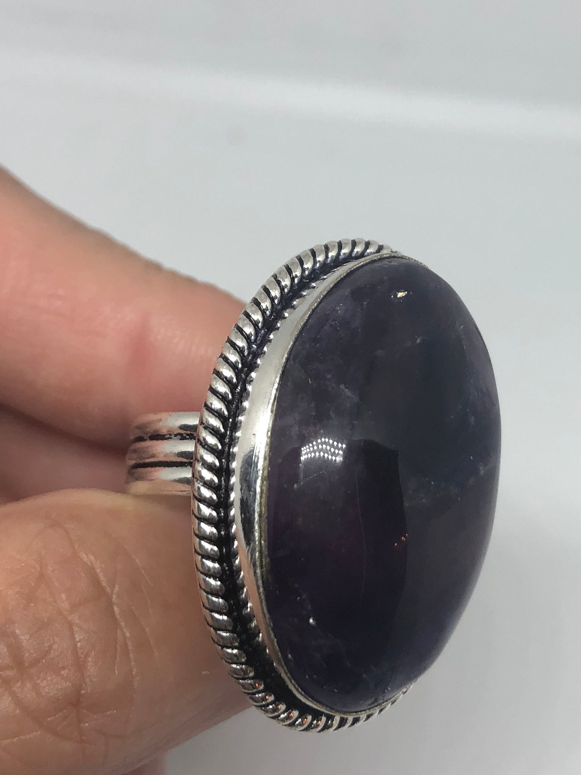 Vintage Genuine Purple Amethyst Ring